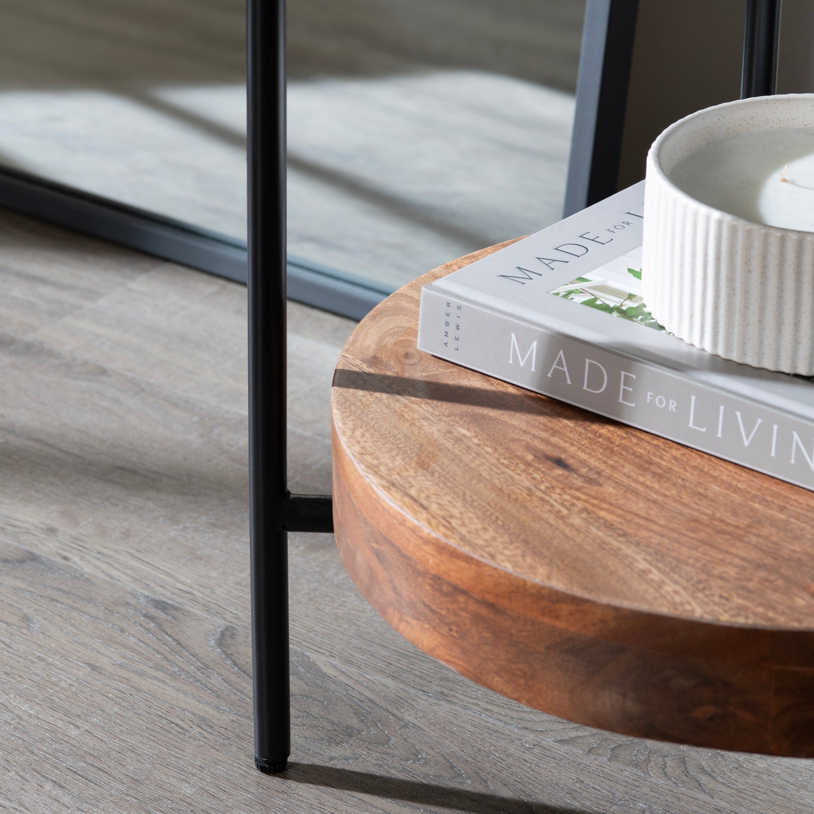 Crestview Collection Brewpub Mid Century Modern End Table - Image 3