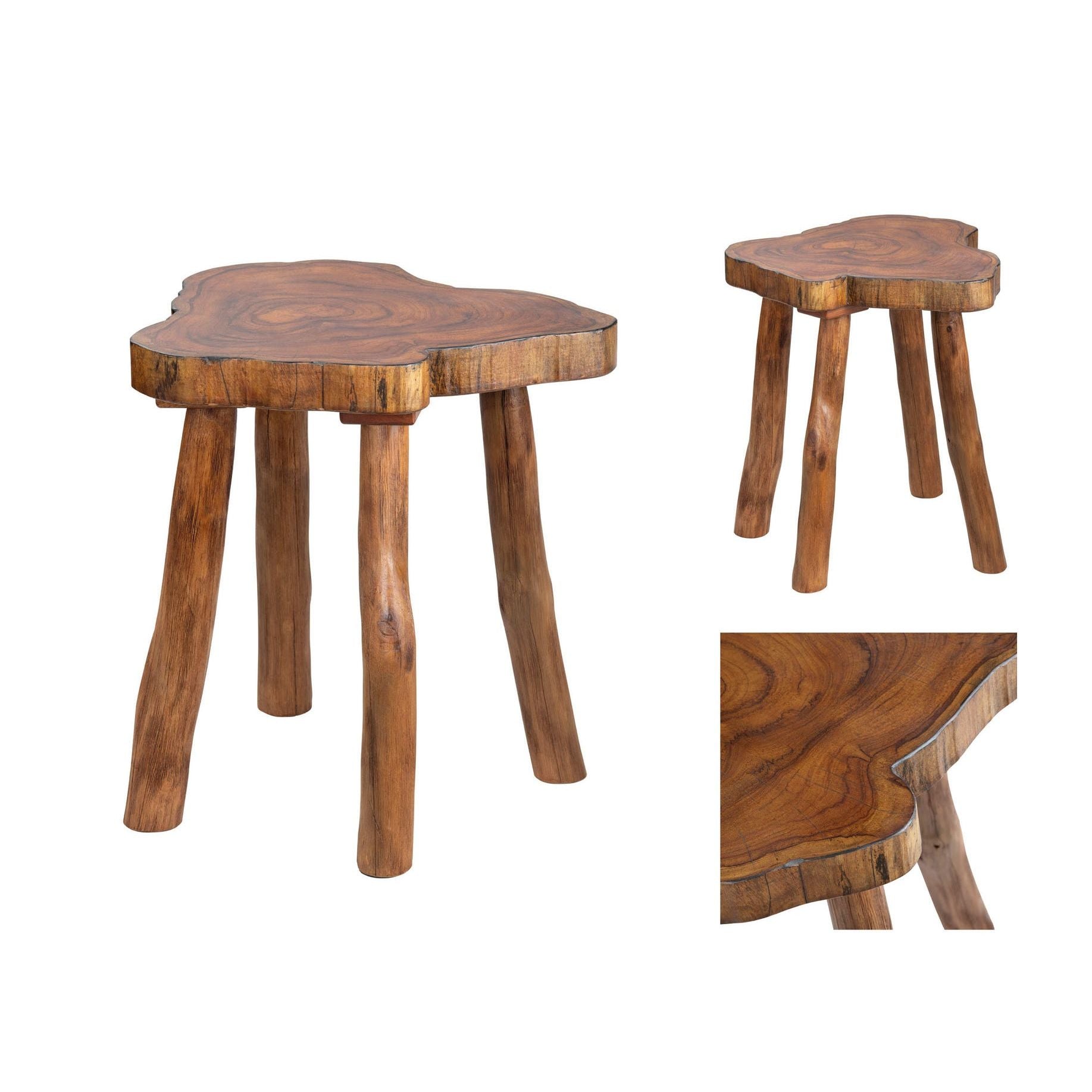 Crestview Collection Woodland Live Edge Wood End Table - Image 3