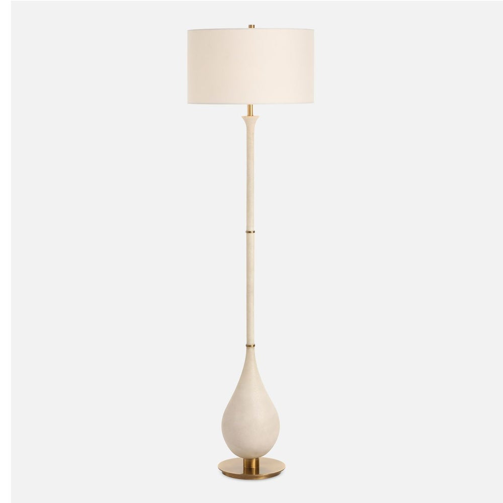 Uttermost Dewdrop Ivory Man- Made Stone Floor Lamp - Image 2