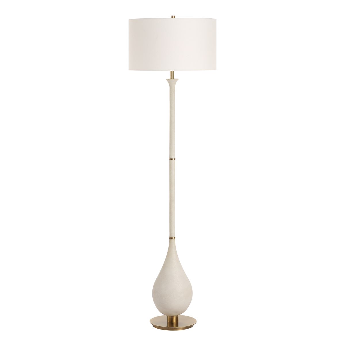 Uttermost Dewdrop Ivory Man- Made Stone Floor Lamp - Image 3