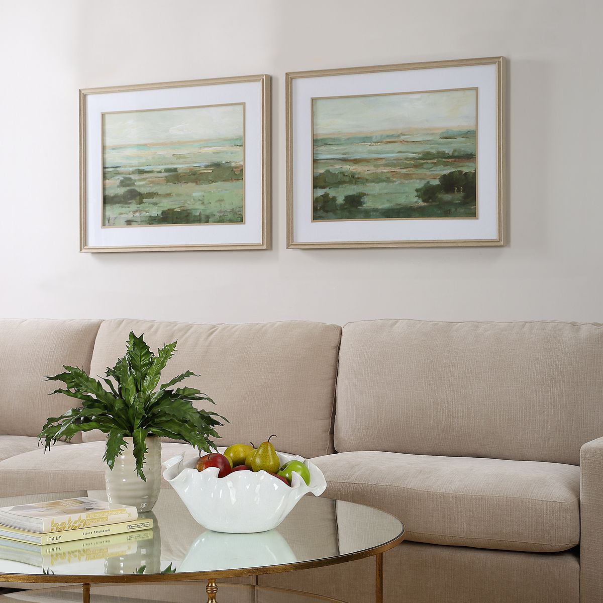 Uttermost Warm Valley Framed Prints Set Of 2 - Image 2