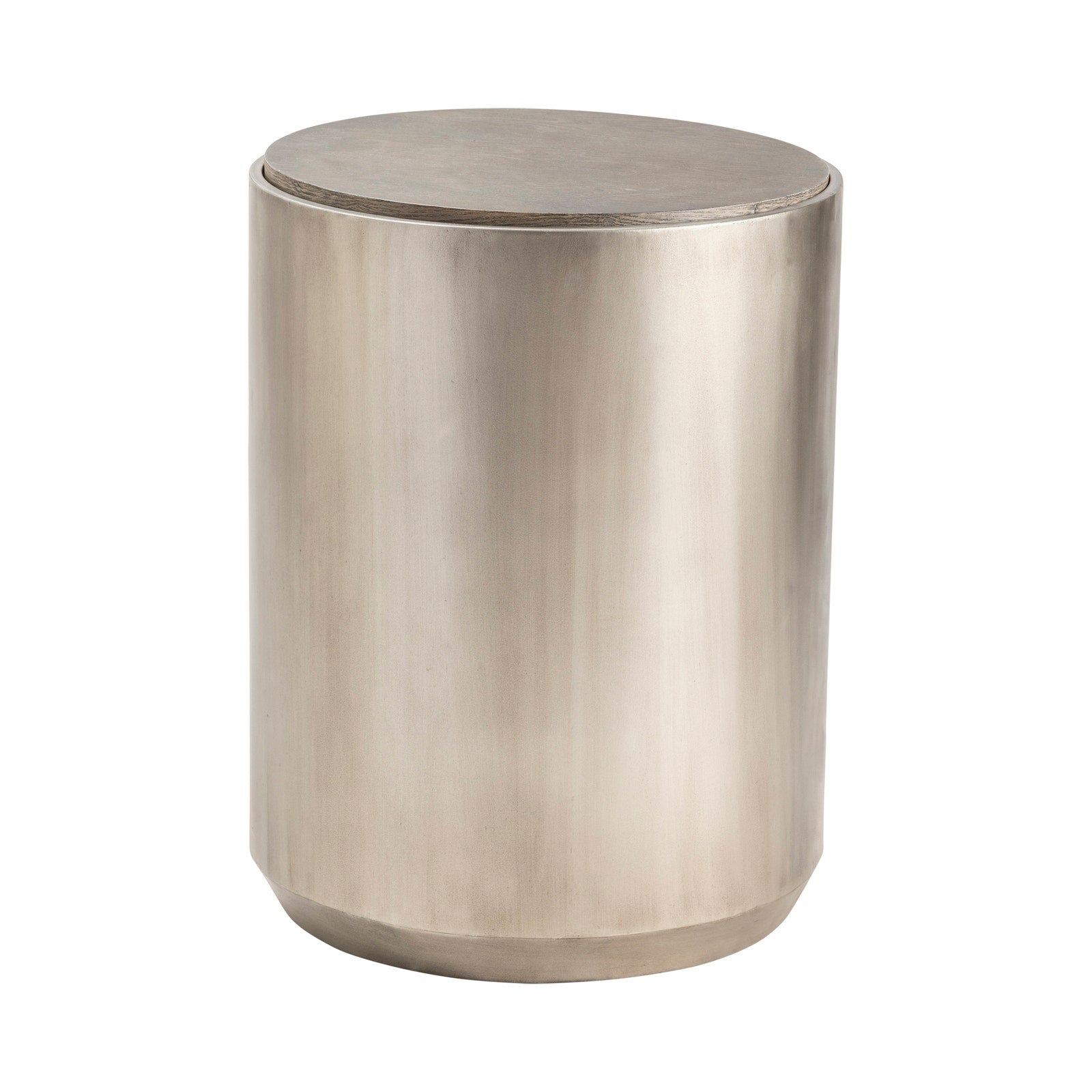 Crestview Collection Trenton Gunmetal Round End Table - Image 1