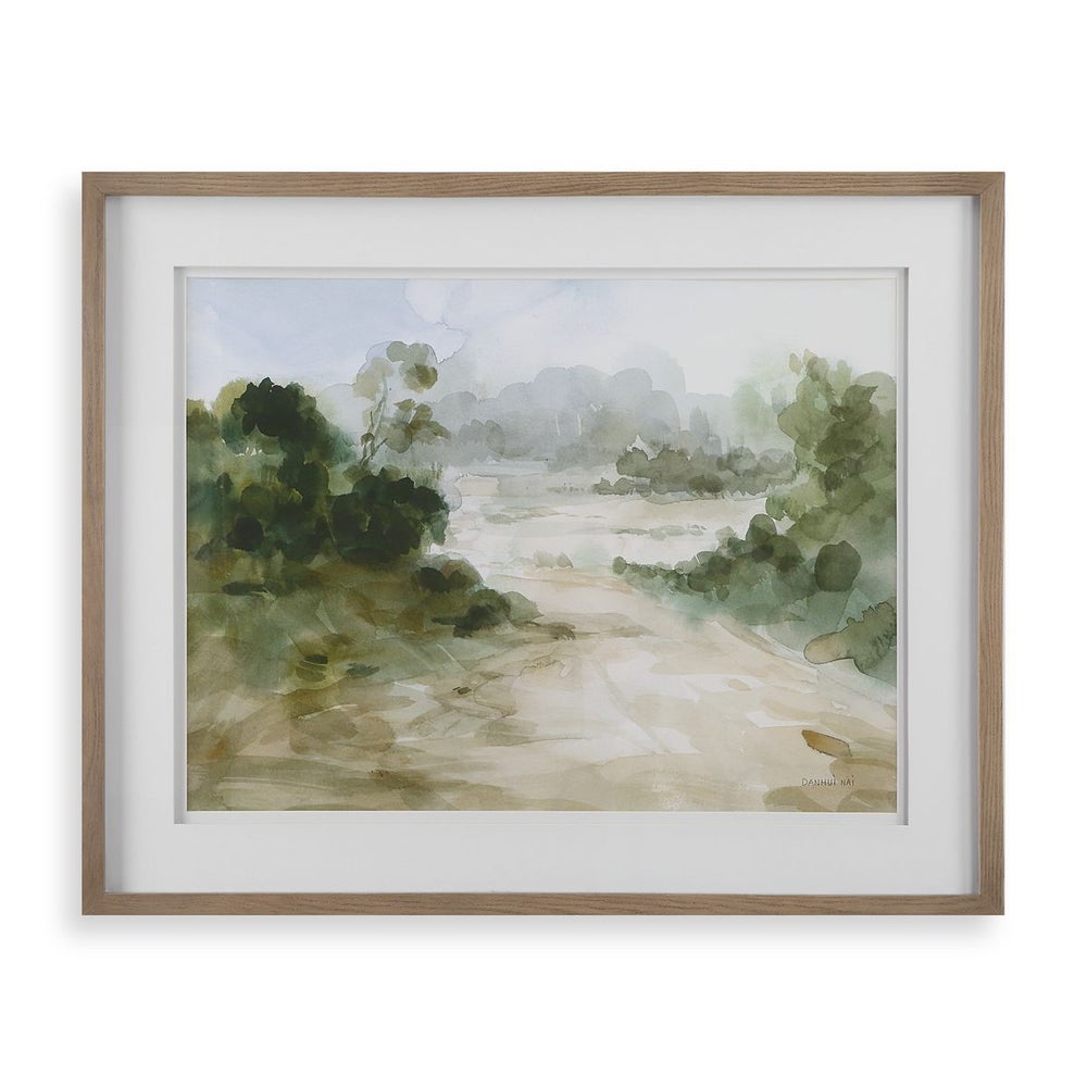 Uttermost Verdant Watercolor Landscape Framed Prints - Image 2