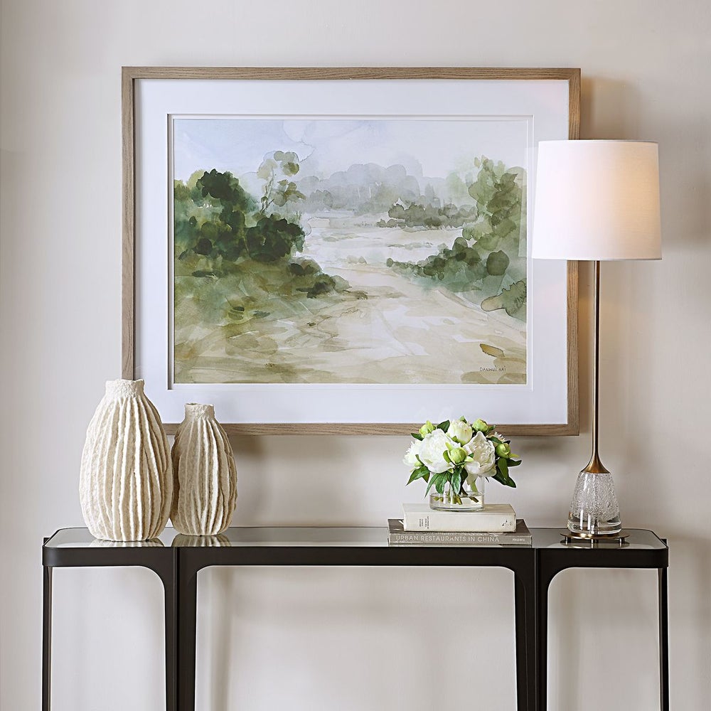 Uttermost Verdant Watercolor Landscape Framed Prints - Image 1