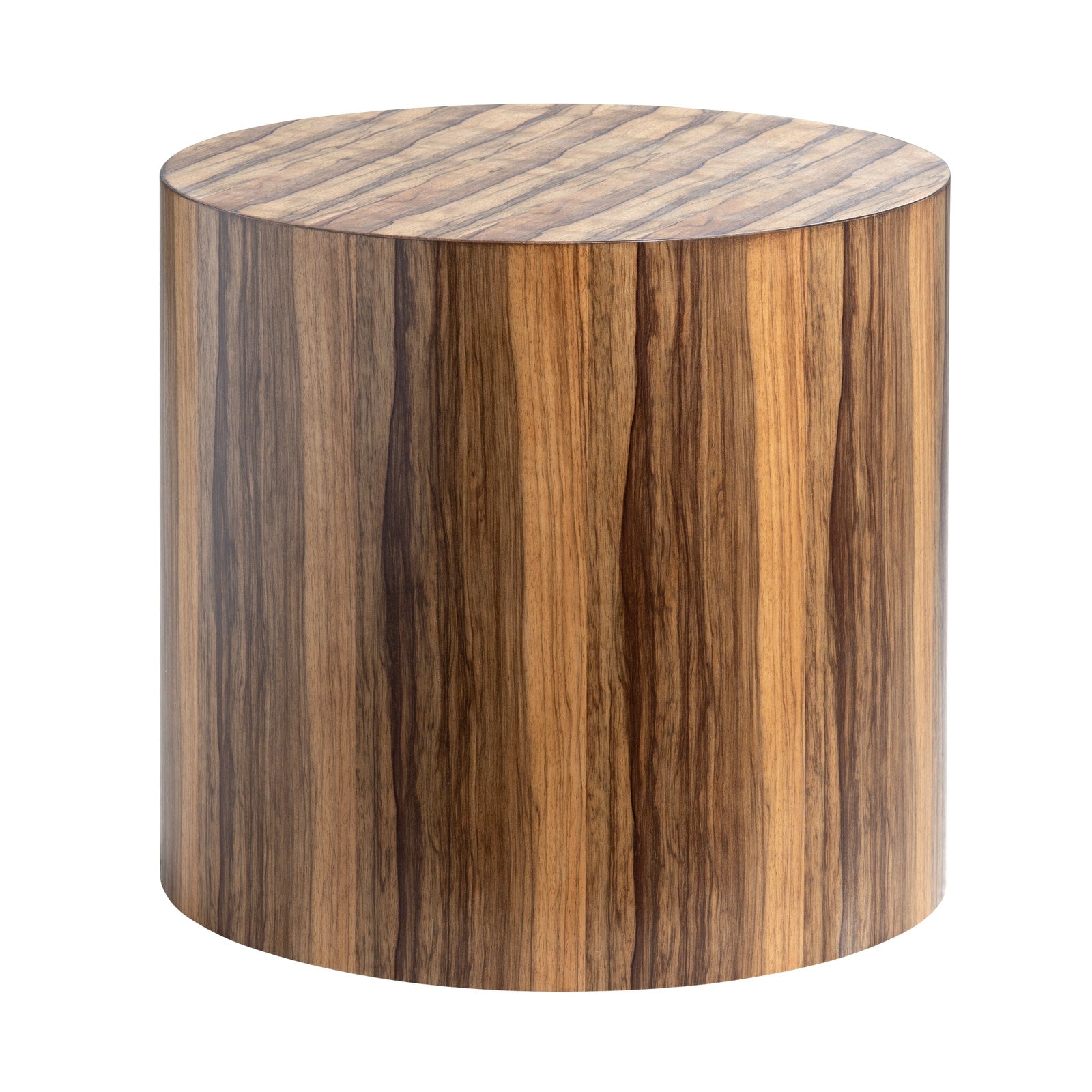 Crestview Collection Limba Organic Modern Round End Table - Image 1