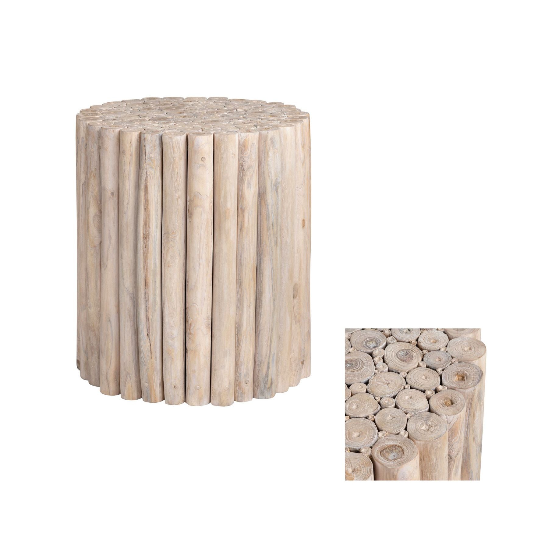 Crestview Collection Gathering Organic Modern End Table - Image 3