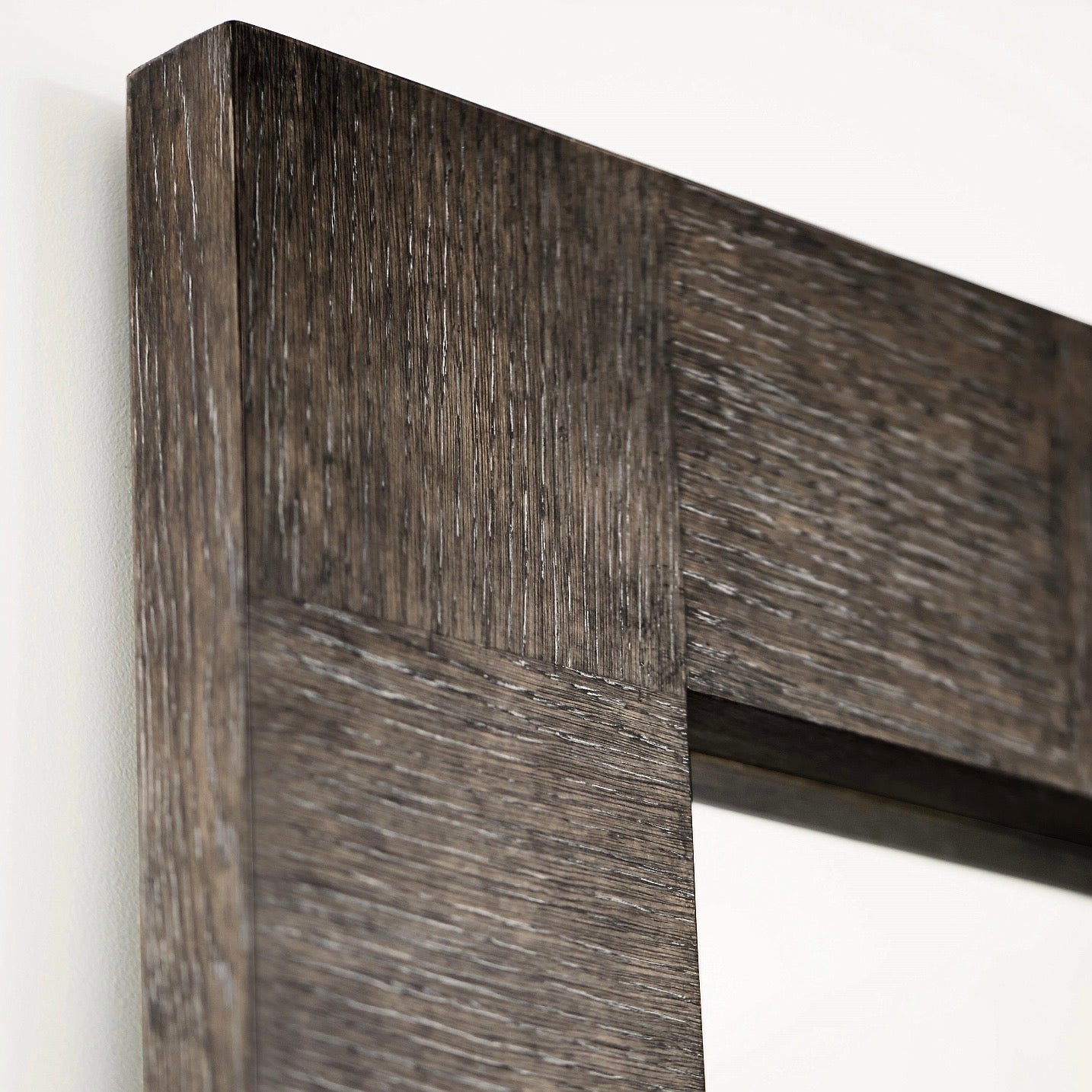 Bernhardt Linea Collection Mirror ~ Cerused Oak Frame - Image 2