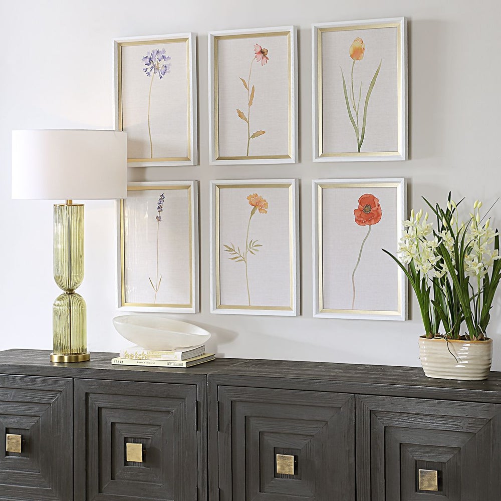 Uttermost Wild Flourish Framed Prints Set Of Six - Image 2