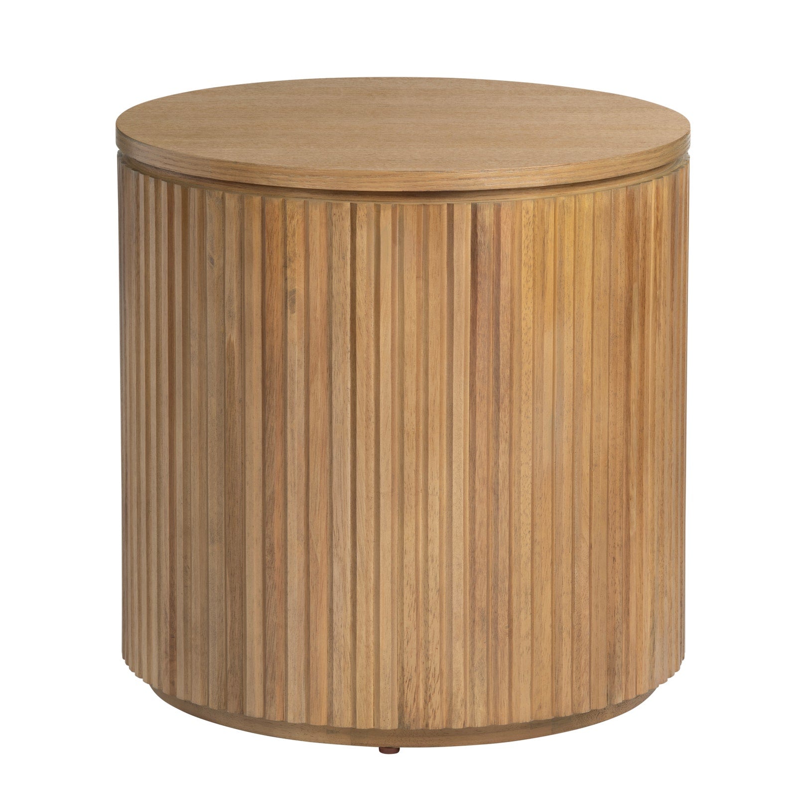 Crestview Collection Emery Organic Modern Round End Table - Image 1