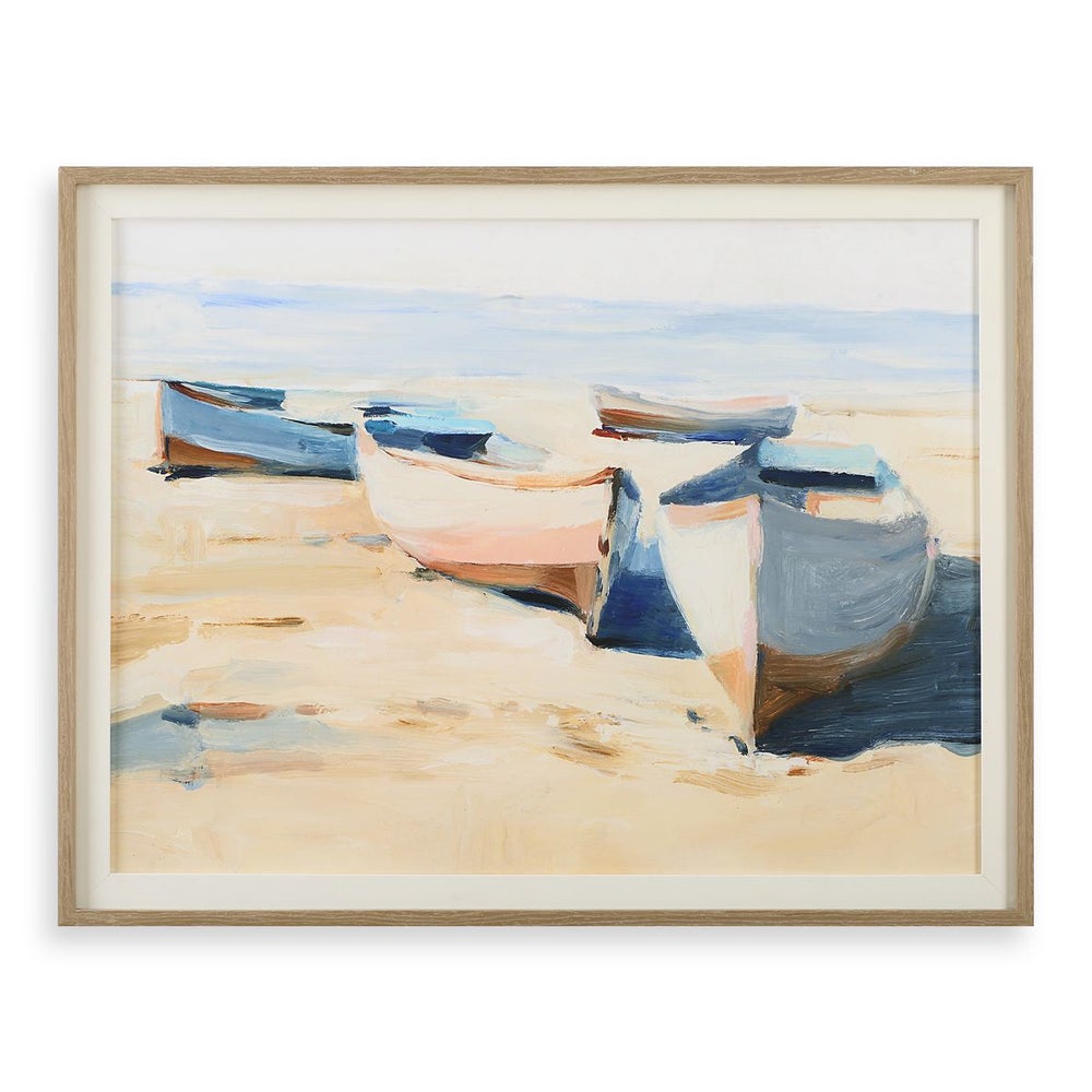 Uttermost Beached Boats Framed Print - Image 2
