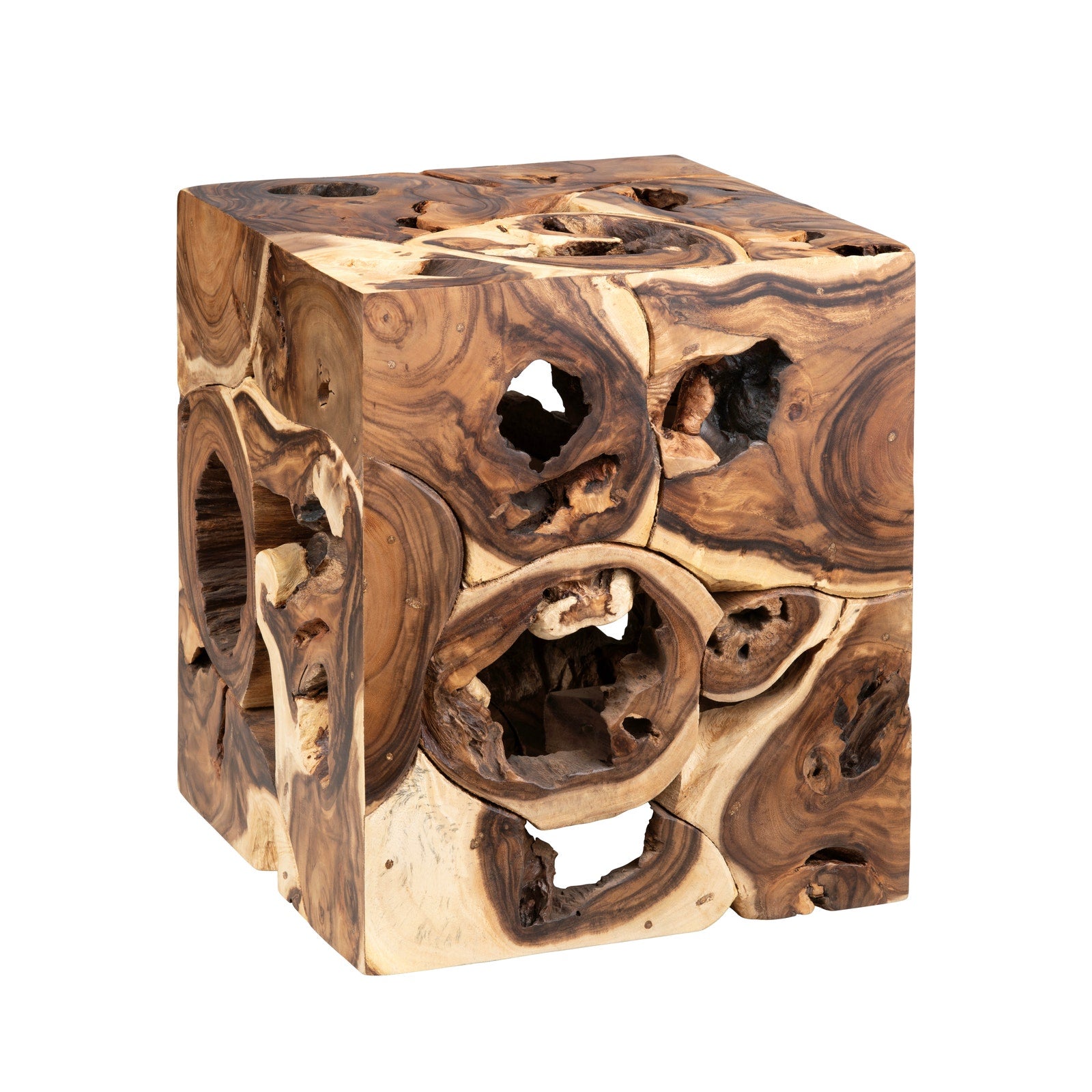 Crestview Collection Borneo Suar Wood End Table - Image 1