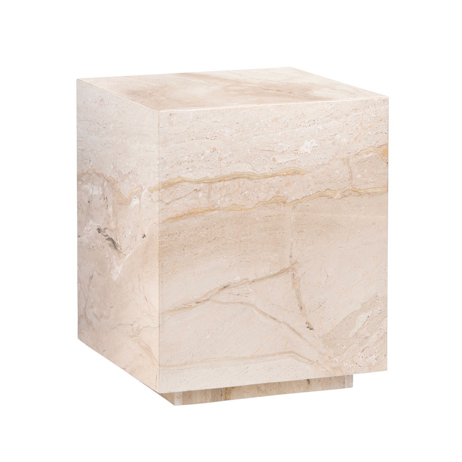 Crestview Collection Florence Dyna Marble End Table - Image 1