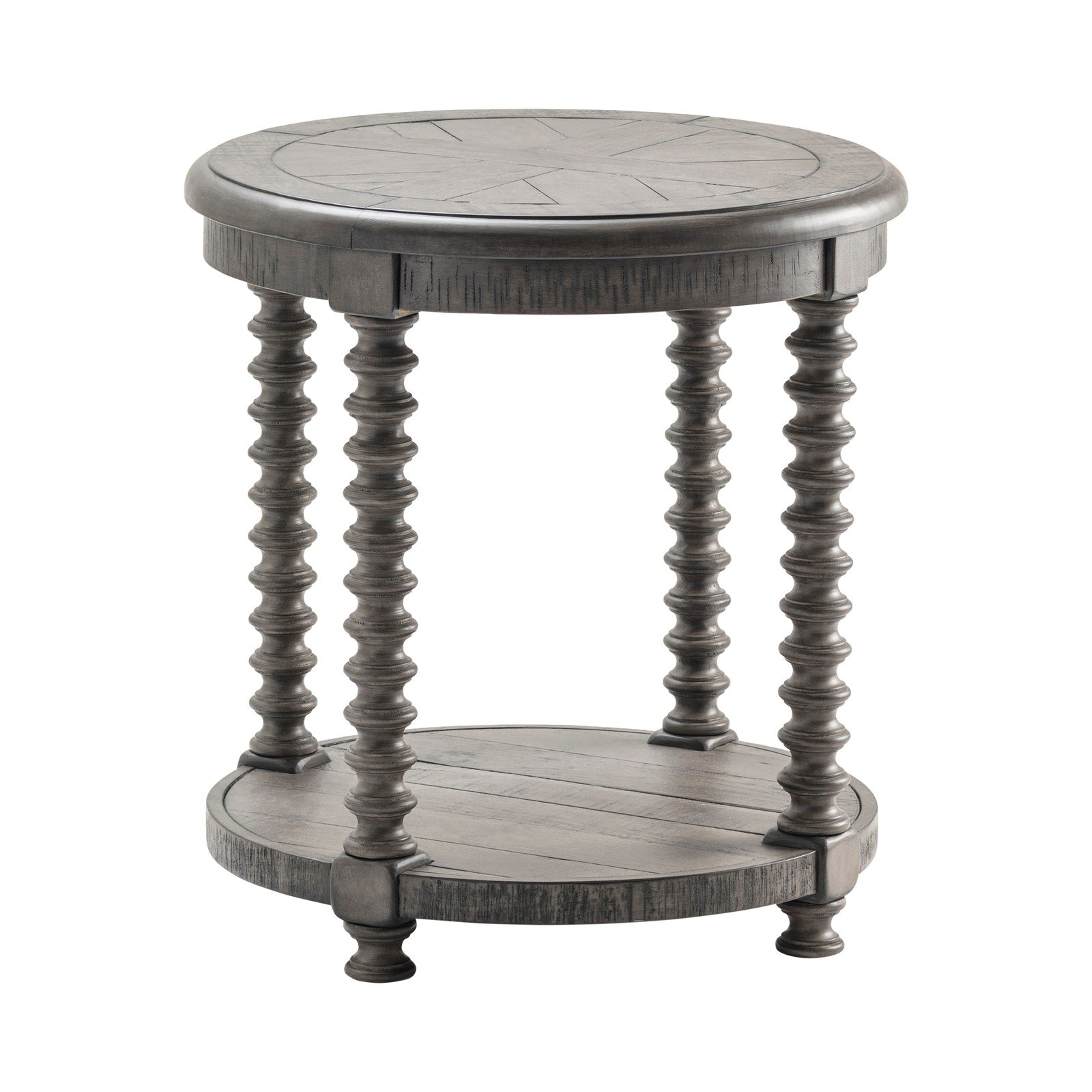 Crestview Collection Charleston Turned Leg Round  End Table - Image 1
