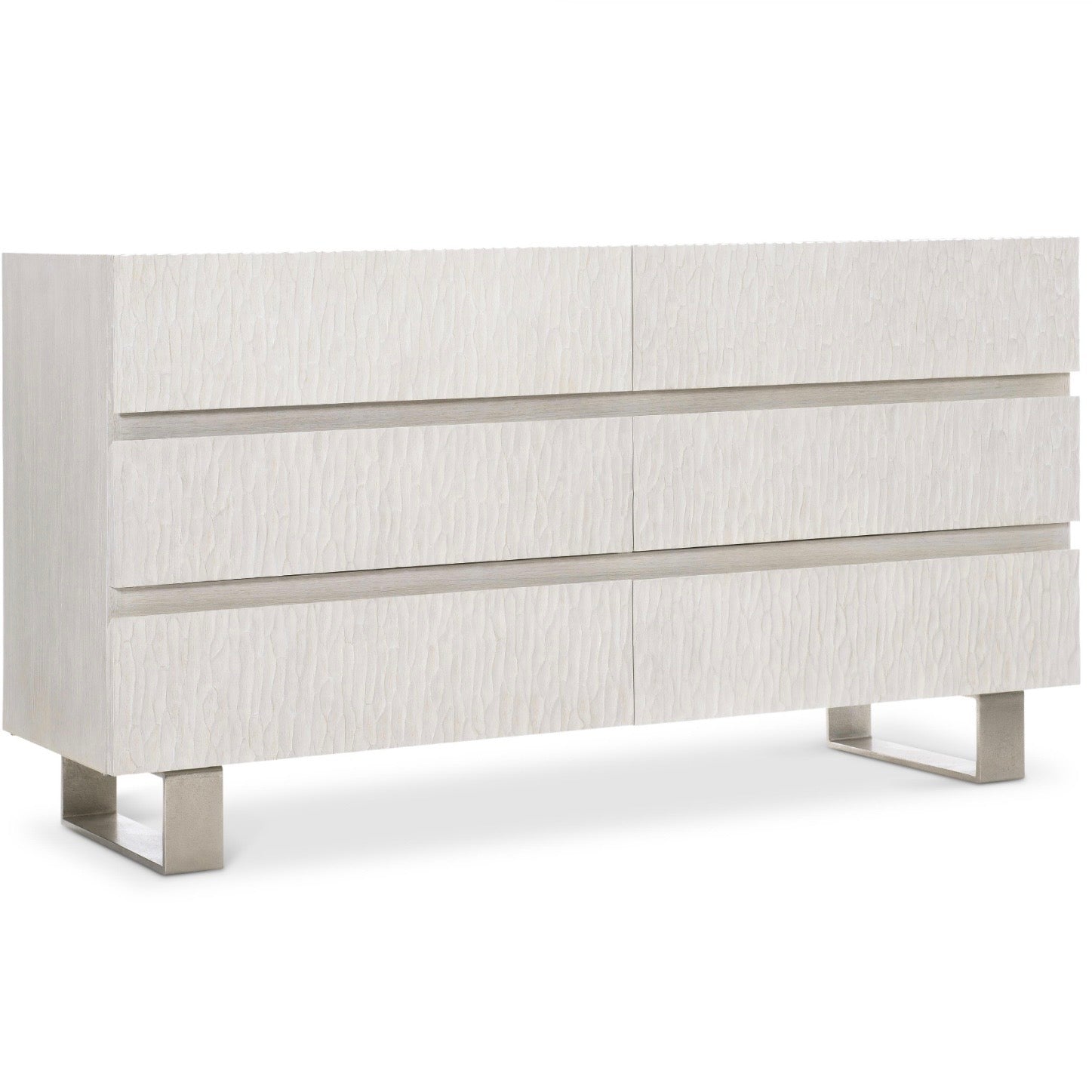 Bernhardt Solaria Collection Six Drawer Dresser ~ Bone Finish - Image 2