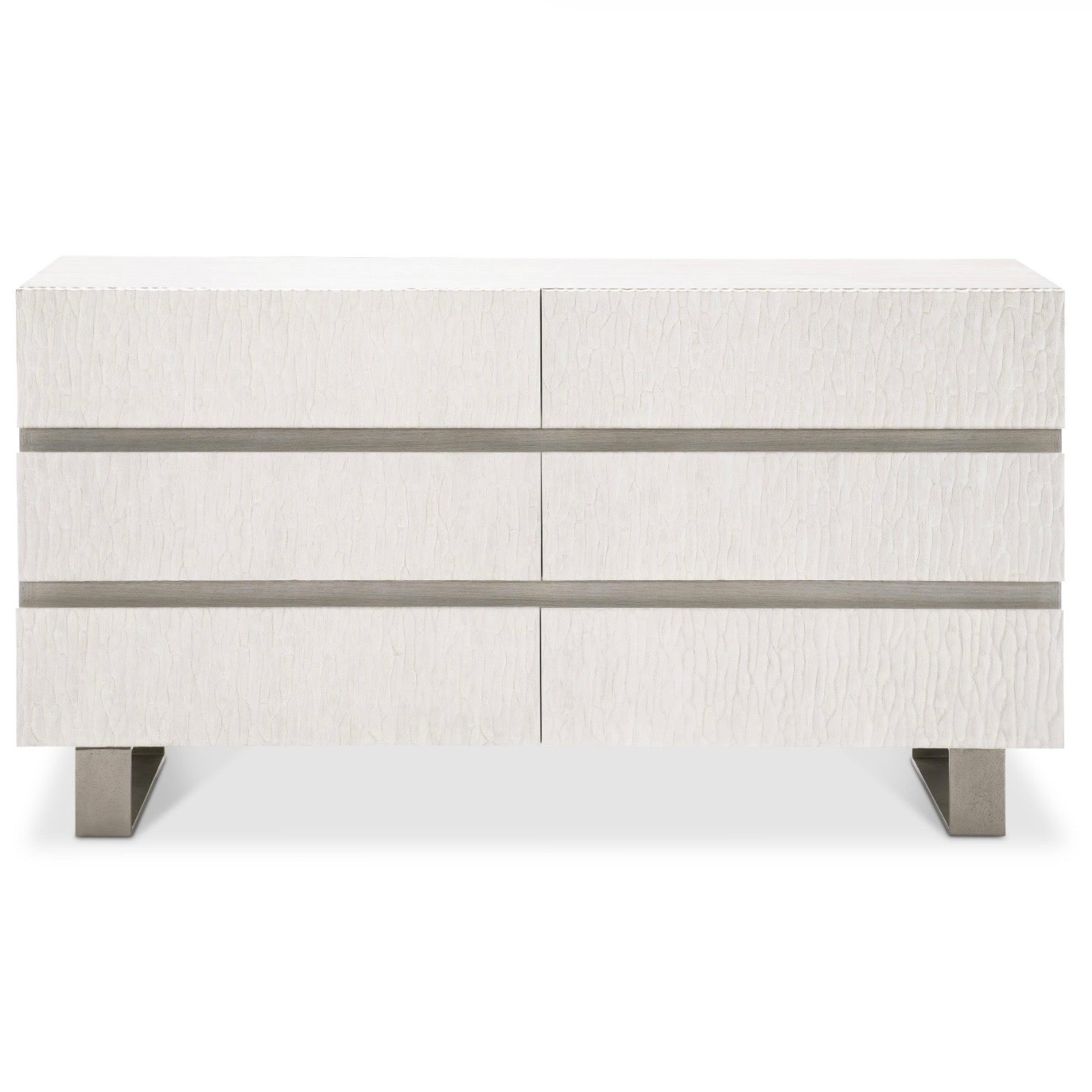 Bernhardt Solaria Collection Six Drawer Dresser ~ Bone Finish - Image 3