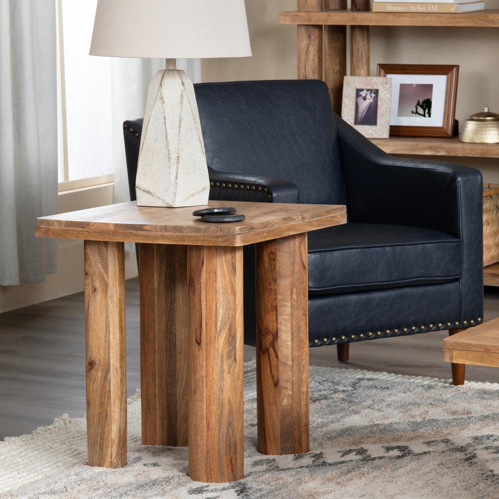 Crestview Collection Cairo Wood End Table - Image 1