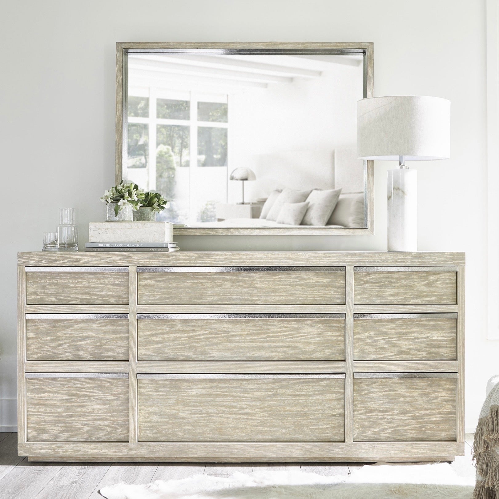 Bernhardt Solaria Collection Nine Drawer Dresser ~ Dune Finish