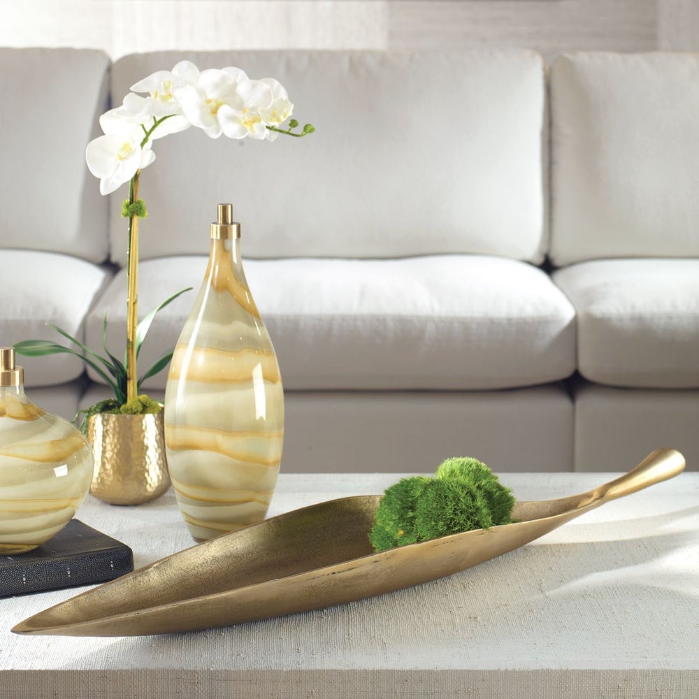 Uttermost Botanica Aged Brass Bowl - Image 1