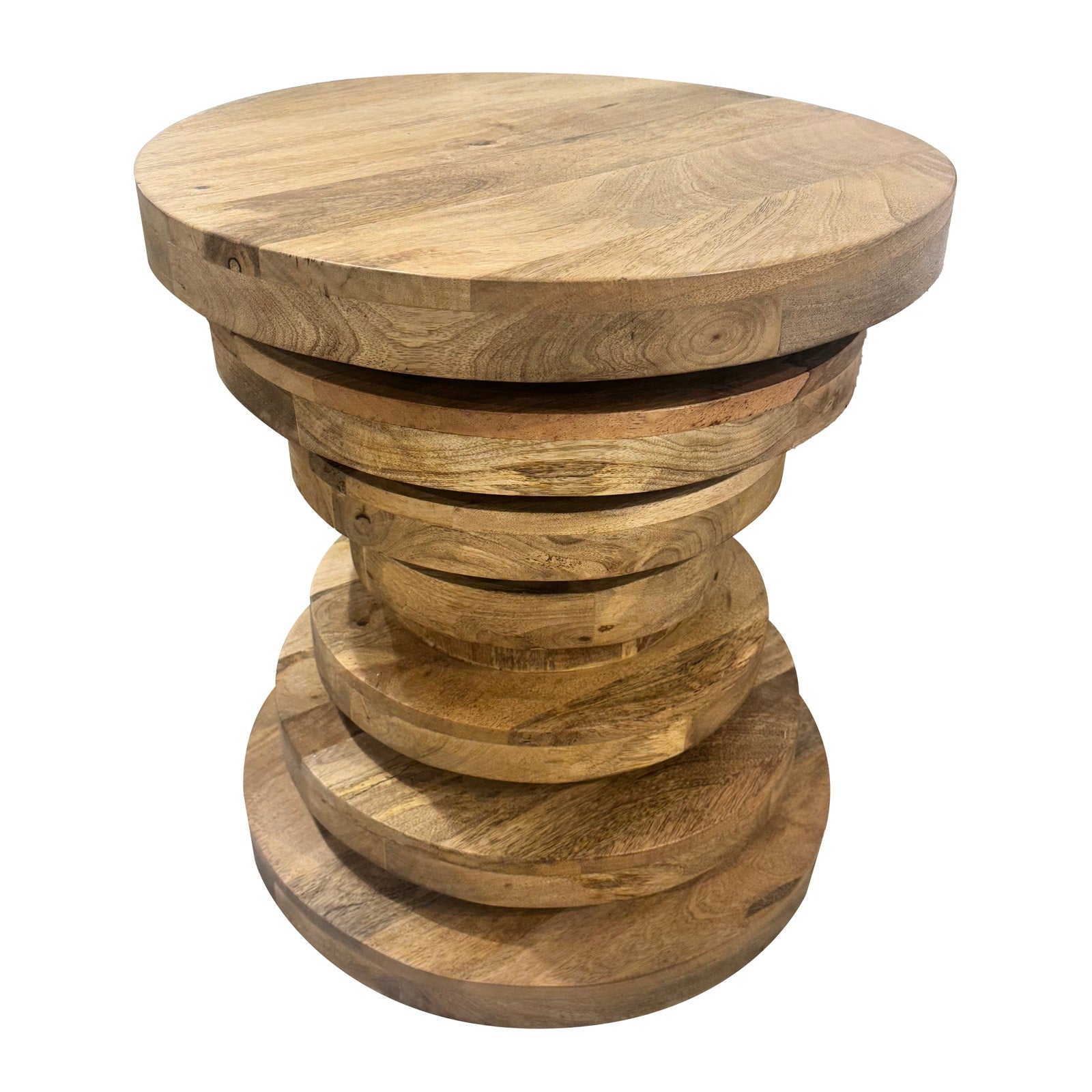 Crestview Collection Weston Organic Modern Wood  End Table - Image 1