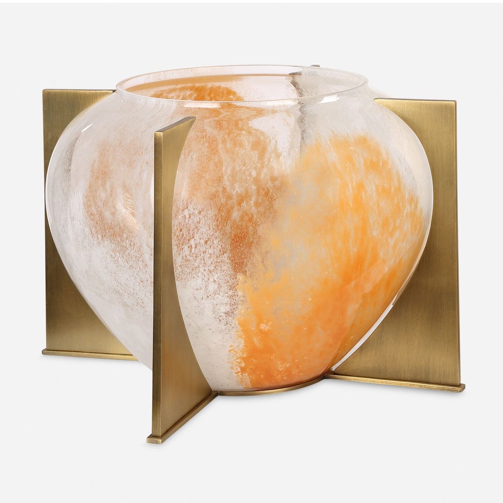 Uttermost Amber Swirl Vase - Image 3