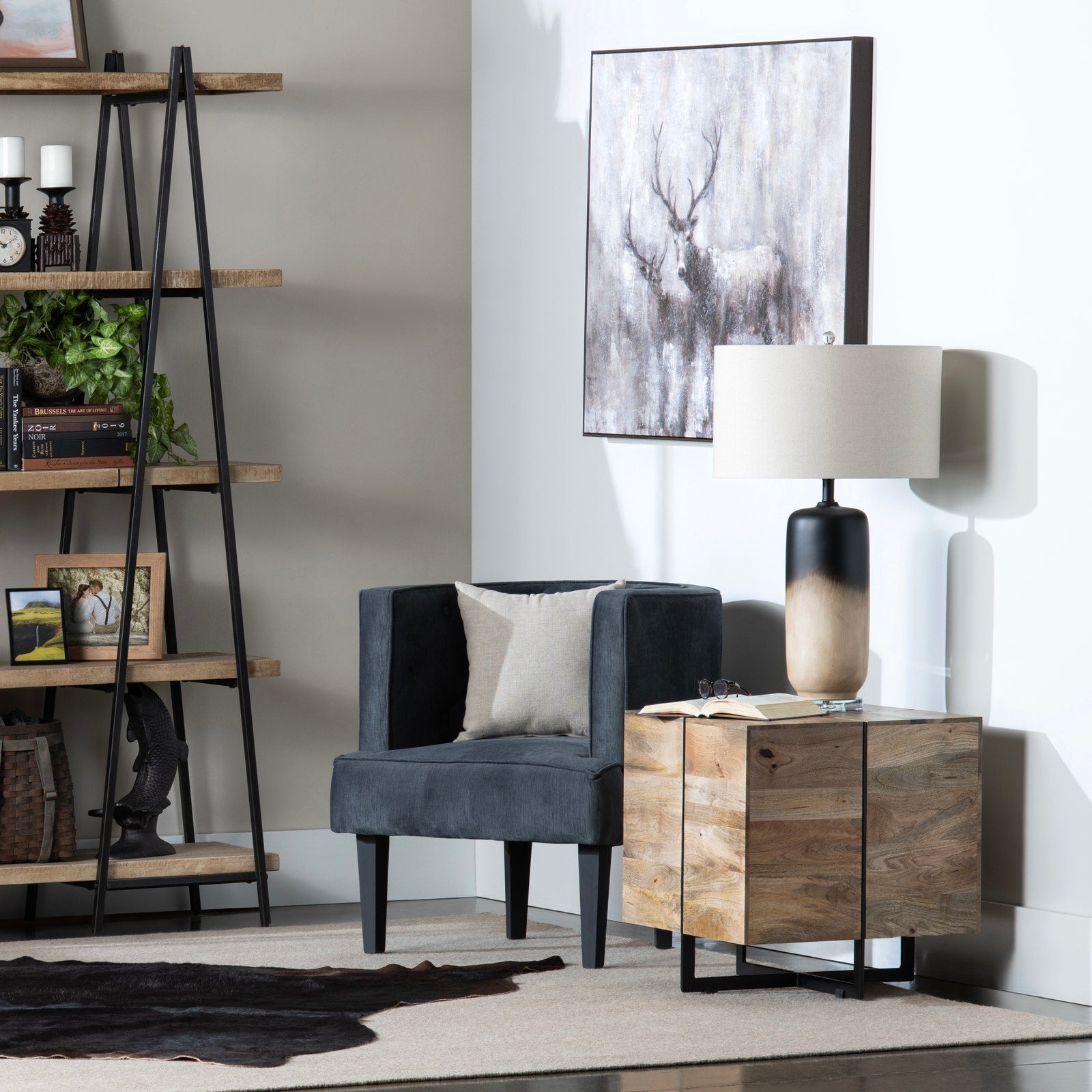 Crestview Collection Brennon Organic Modern End Table - Image 1