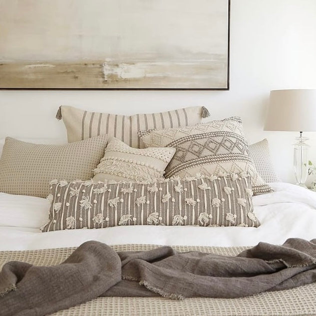 Pom Pom at Home Nora Hand Woven Pillow with Insert  ~ 14 x 40 - Image 1