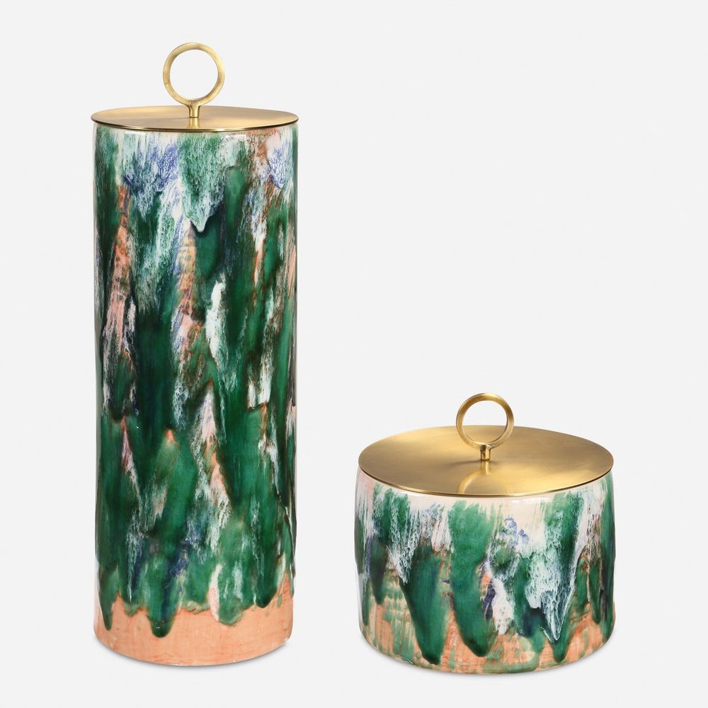 Uttermost Sylvie Ceramic Containers Set Of Two - Image 2