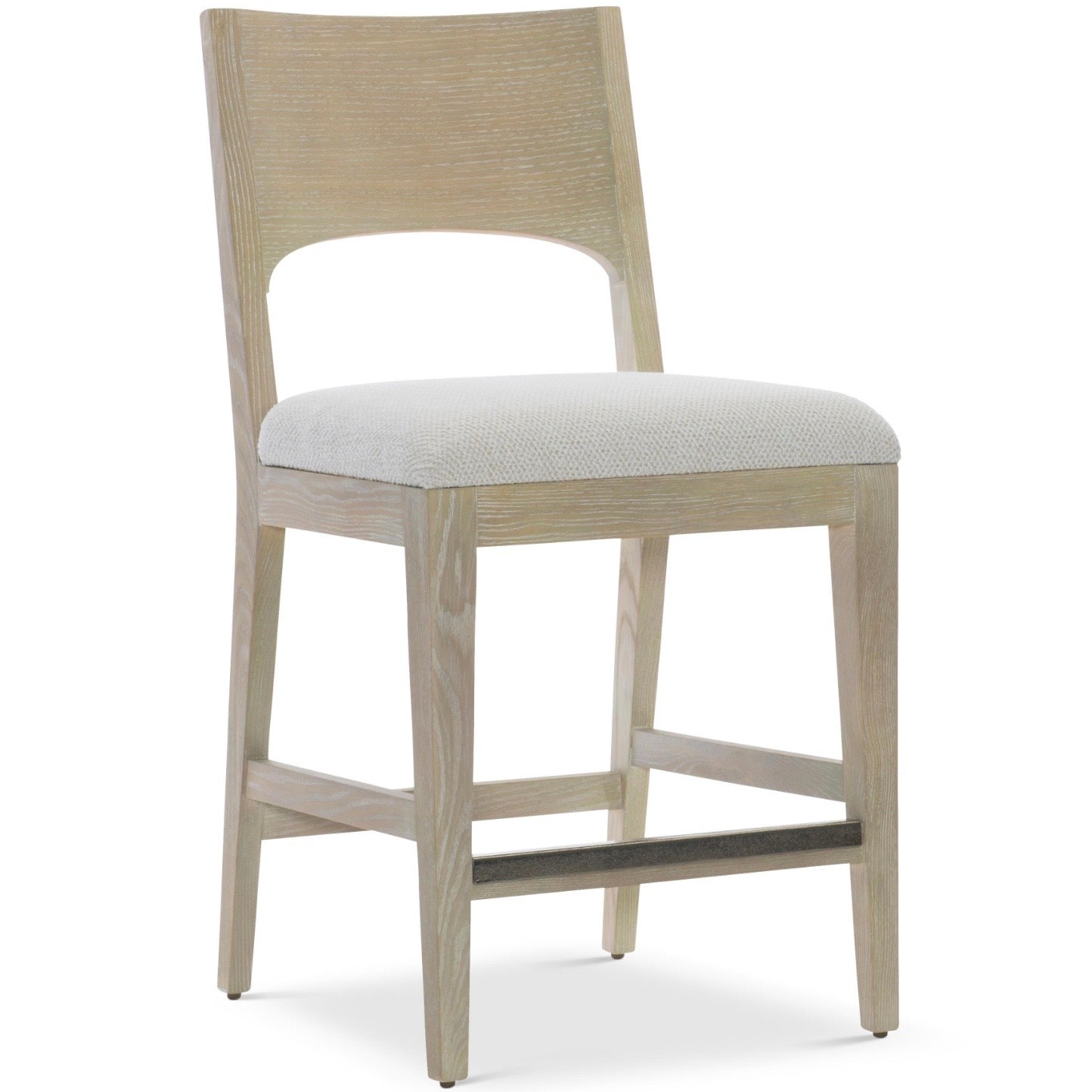 Bernhardt Solaria Collection Counter Stool ~ Dune Finish with Upholstered Seat