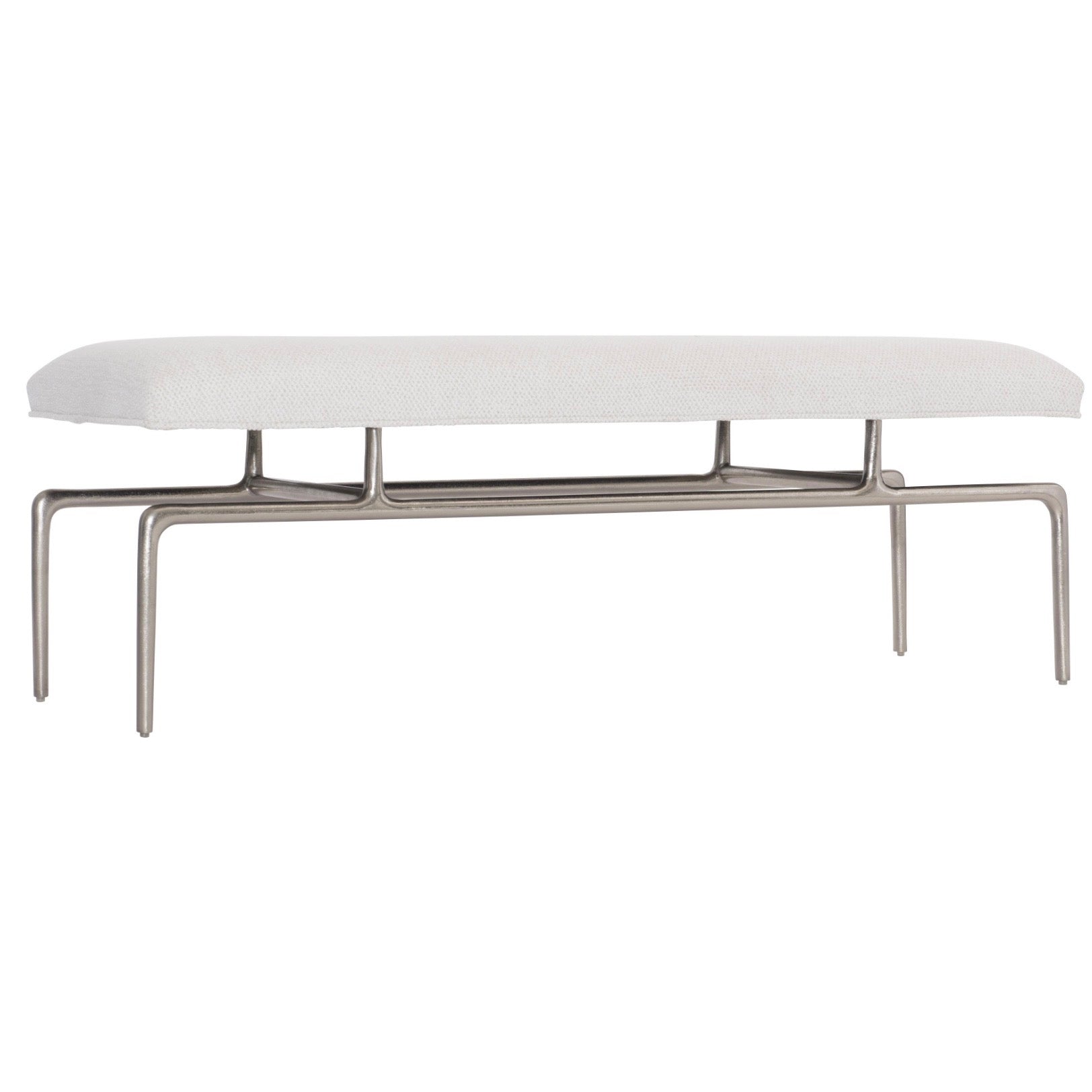 Bernhardt Solaria Collection Upholstered Bench With Metal Frame - Image 2