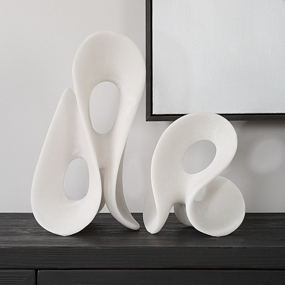 Uttermost Silent Wave Sculptures Set Of Two - Image 1