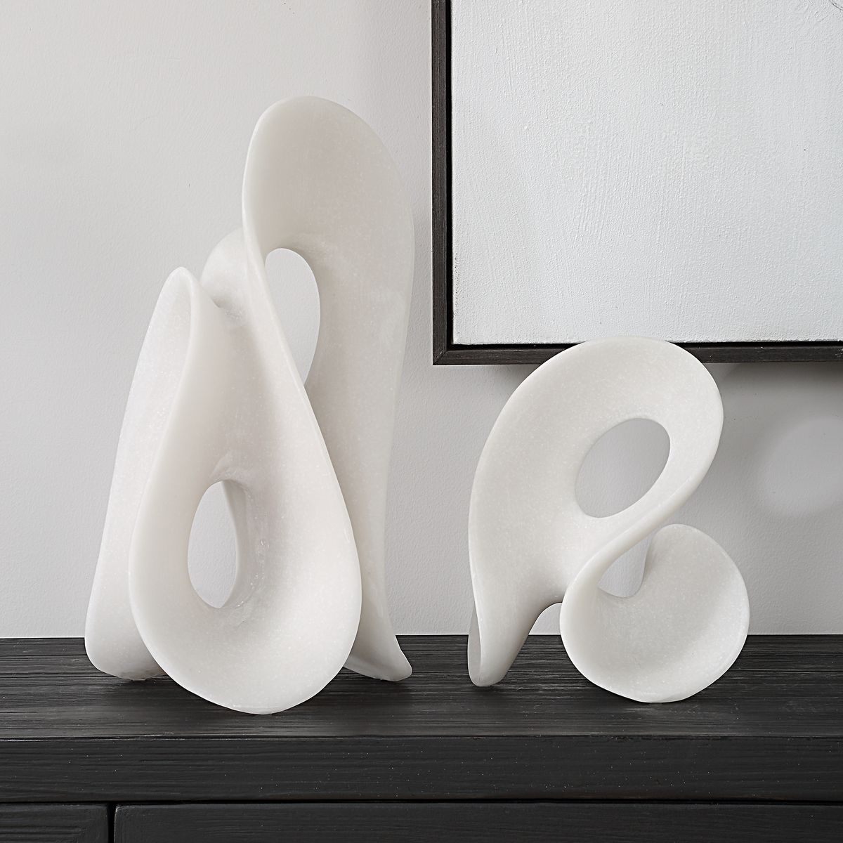 Uttermost Silent Wave Sculptures Set Of Two - Image 2