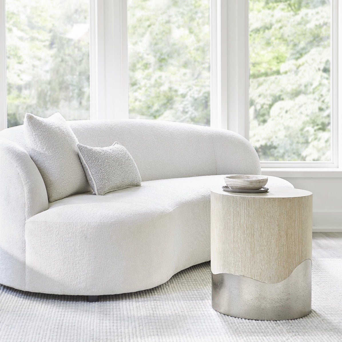 Bernhardt Solaria Collection Accent Table ~ Dune Finish - Image 1