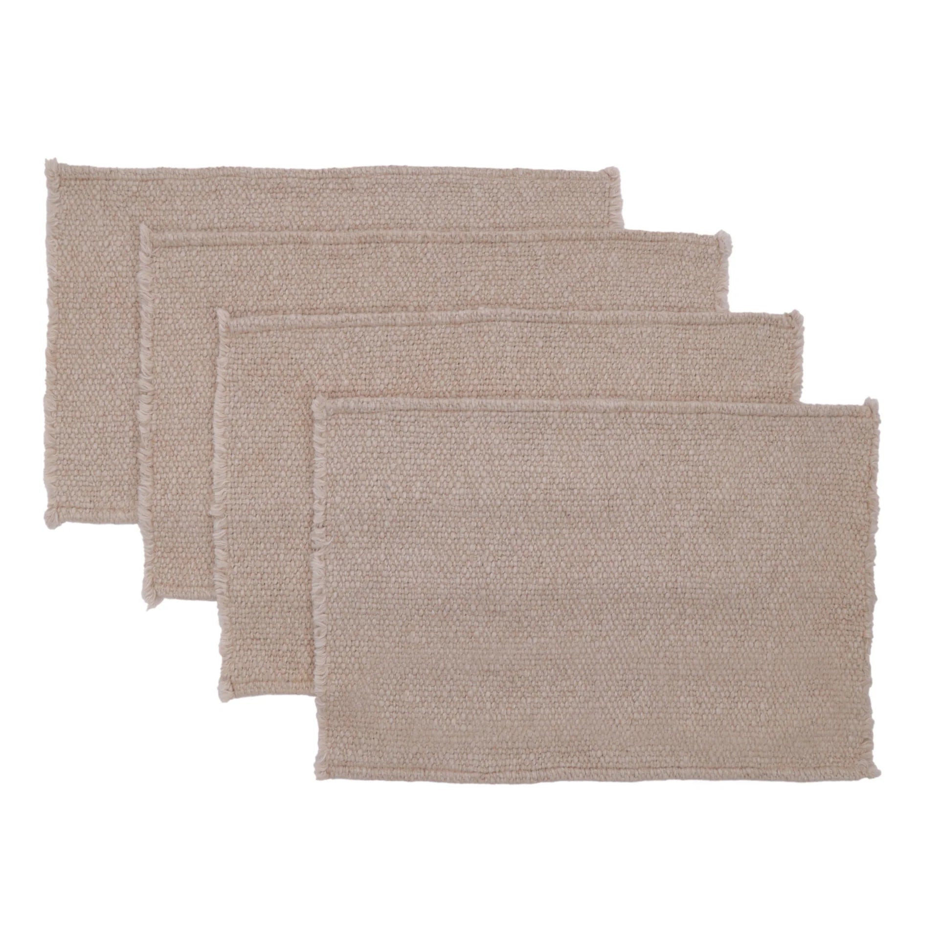 Pom Pom at Home Porter Natural Set of 4 Placemats ~ 13 x 19 - Image 1