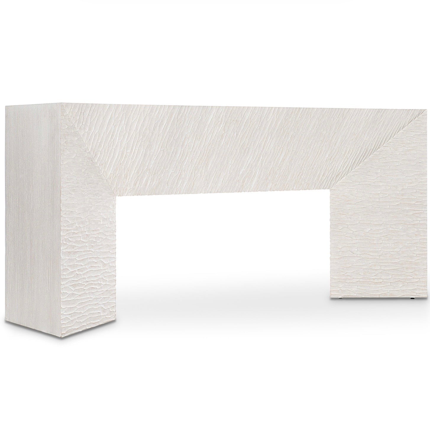 Bernhardt Solaria Collection Console Table ~ Weathered Bone Finish - Image 2