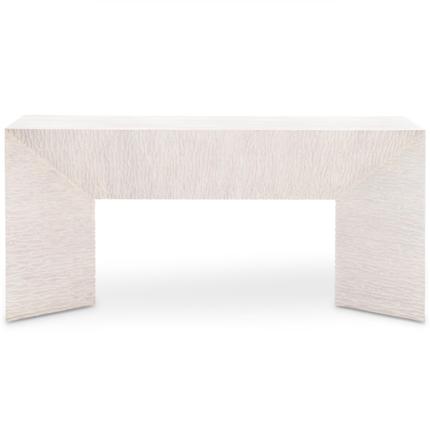 Bernhardt Solaria Collection Console Table ~ Weathered Bone Finish - Image 3