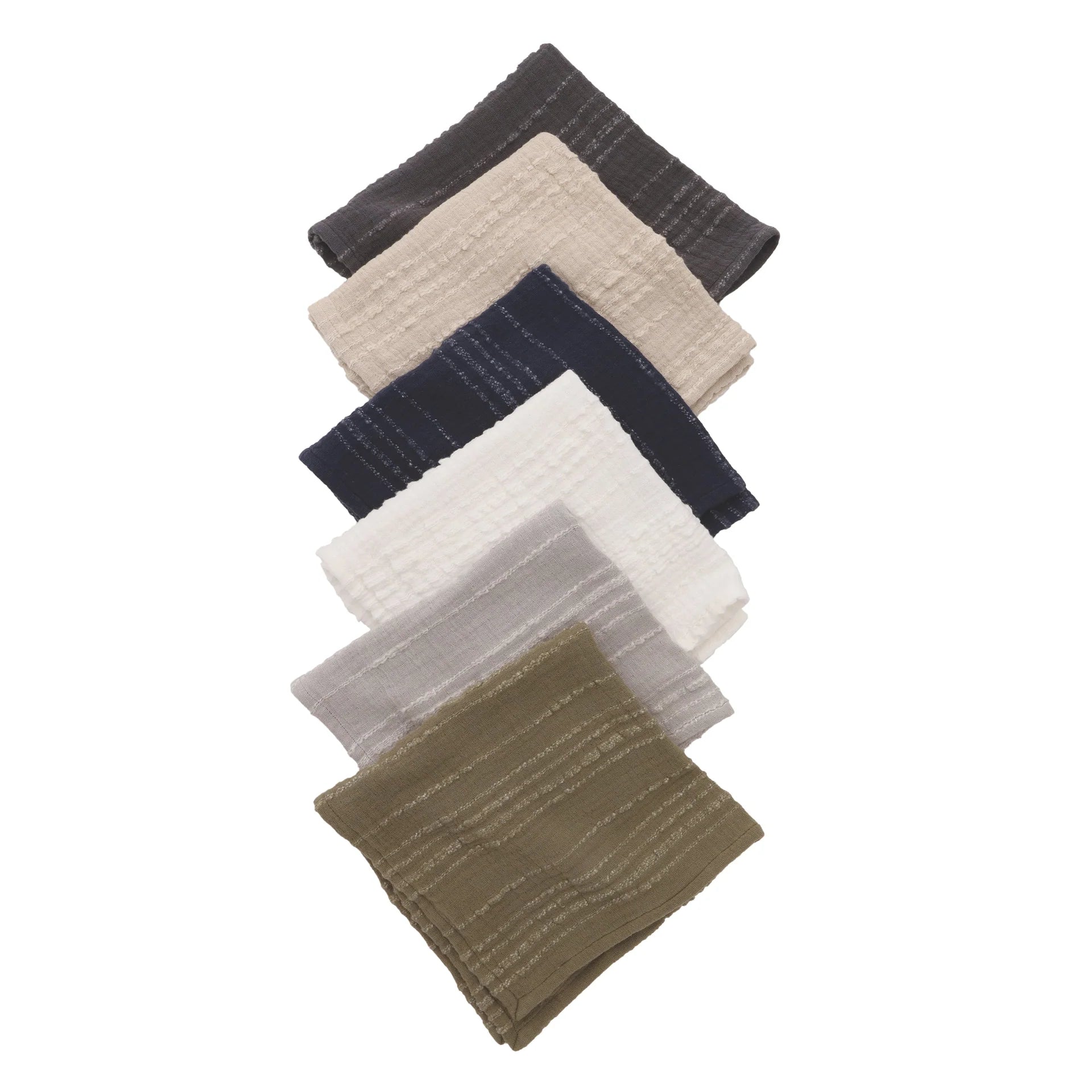 Pom Pom at Home Kenwood Charcoal Set of 4 Napkins ~ 13 x 19 - Image 2