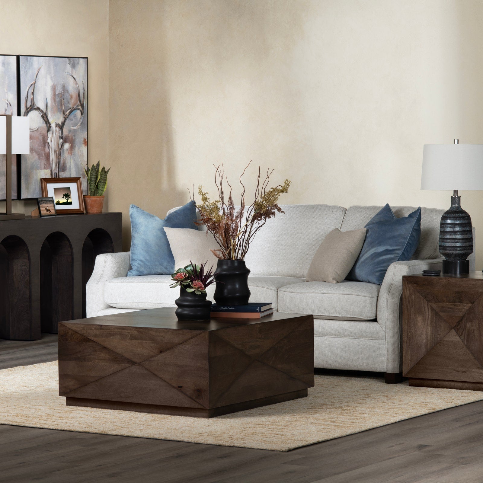 Crestview Collection Atticus Square Coffee Table - Image 2