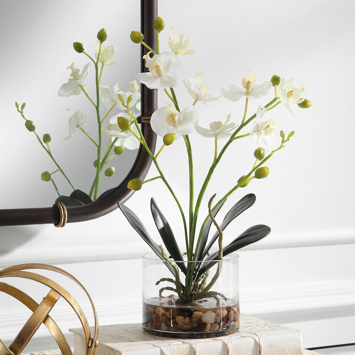 Uttermost Glory Orchid, White Botanicals - Image 3