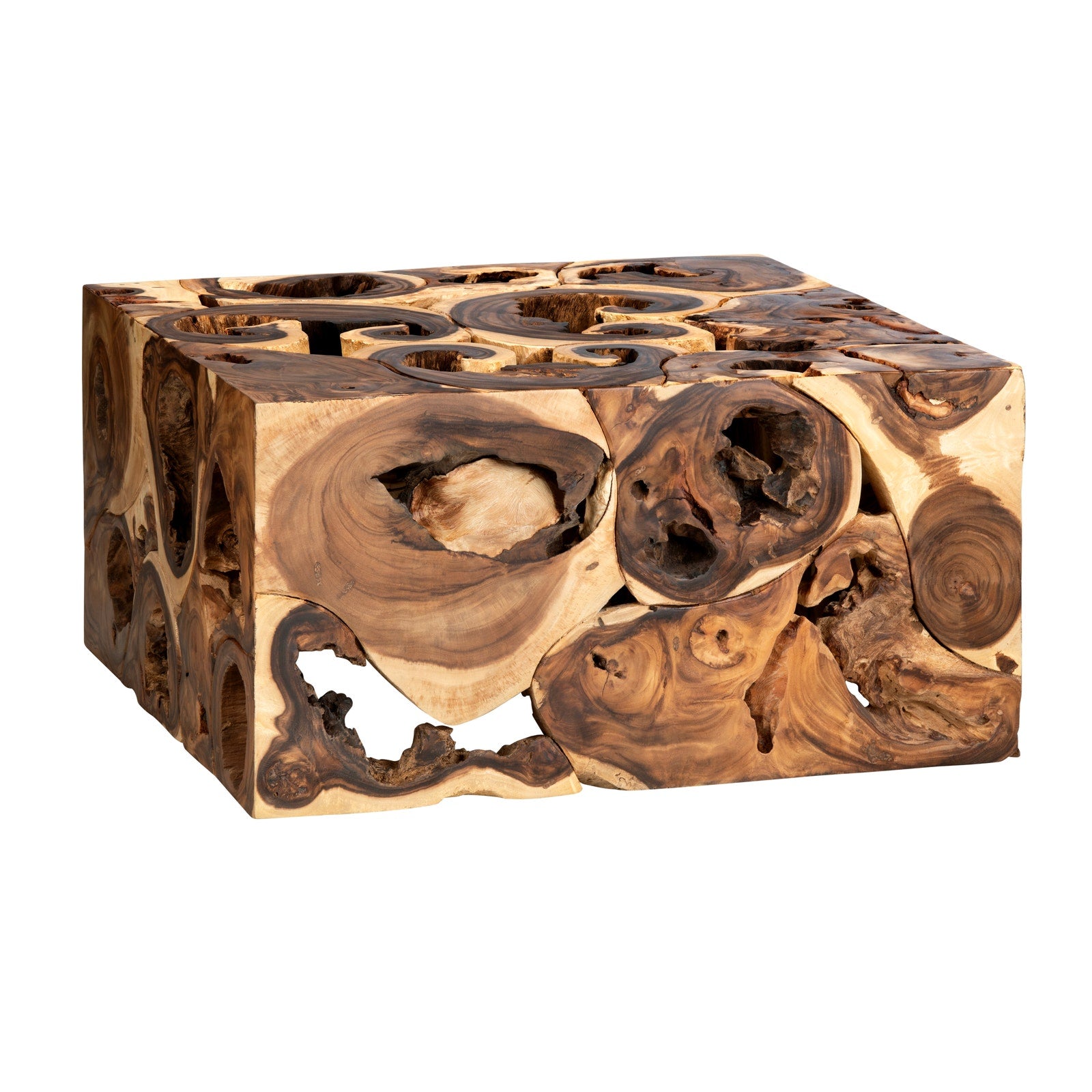 Crestview Collection Borneo Suar Modern Organic Coffee Table - Image 1