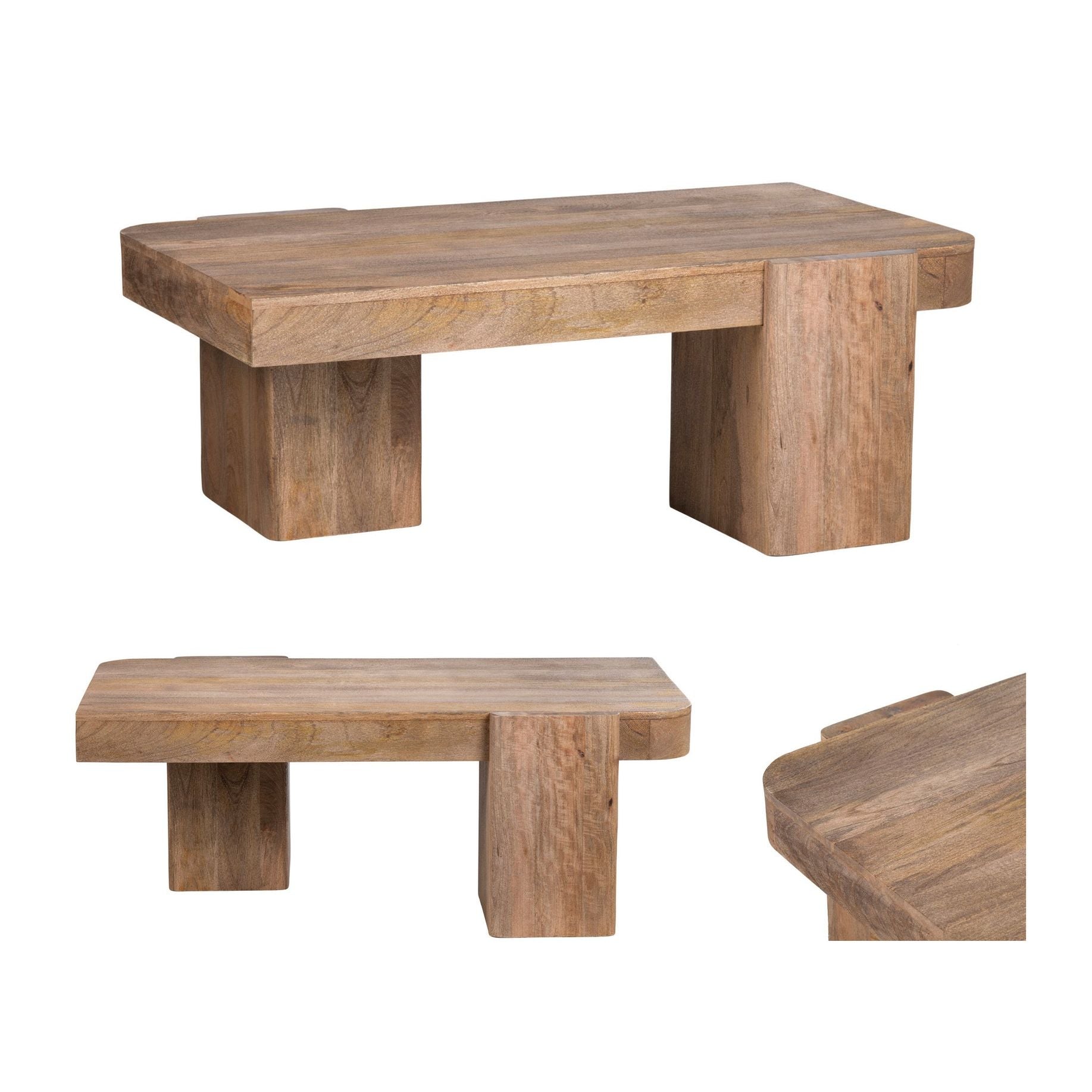 Crestview Collection Lafayette Modern Organic Coffee Table - Image 3
