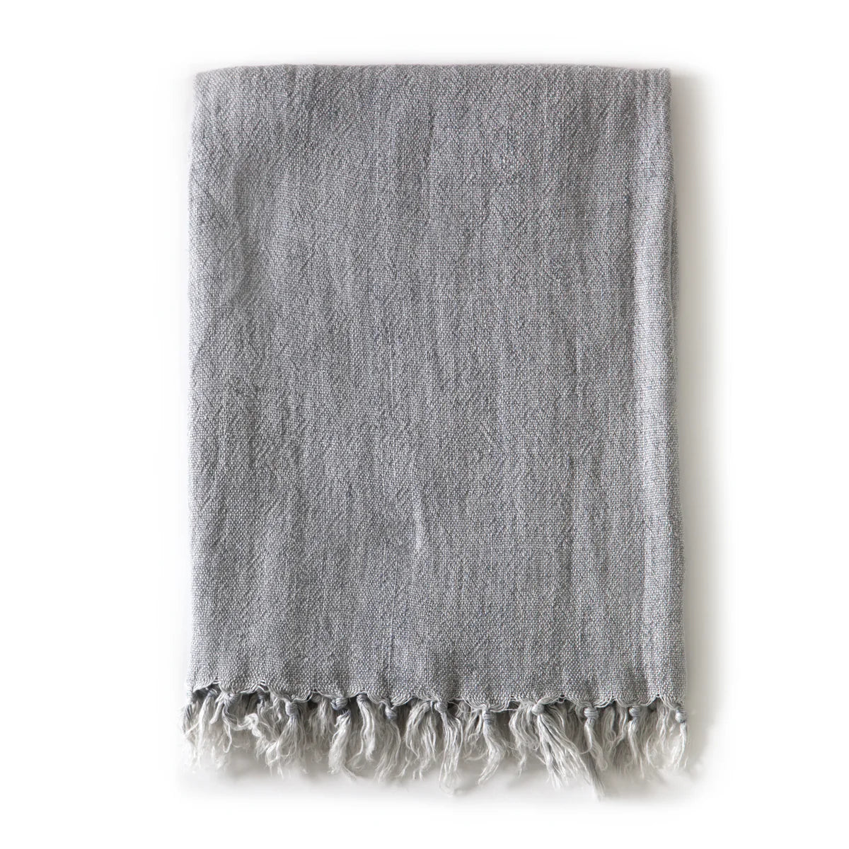 Pom Pom at Home Montauk Ocean Linen Throw Blanket ~ 50” x 70” - Image 1