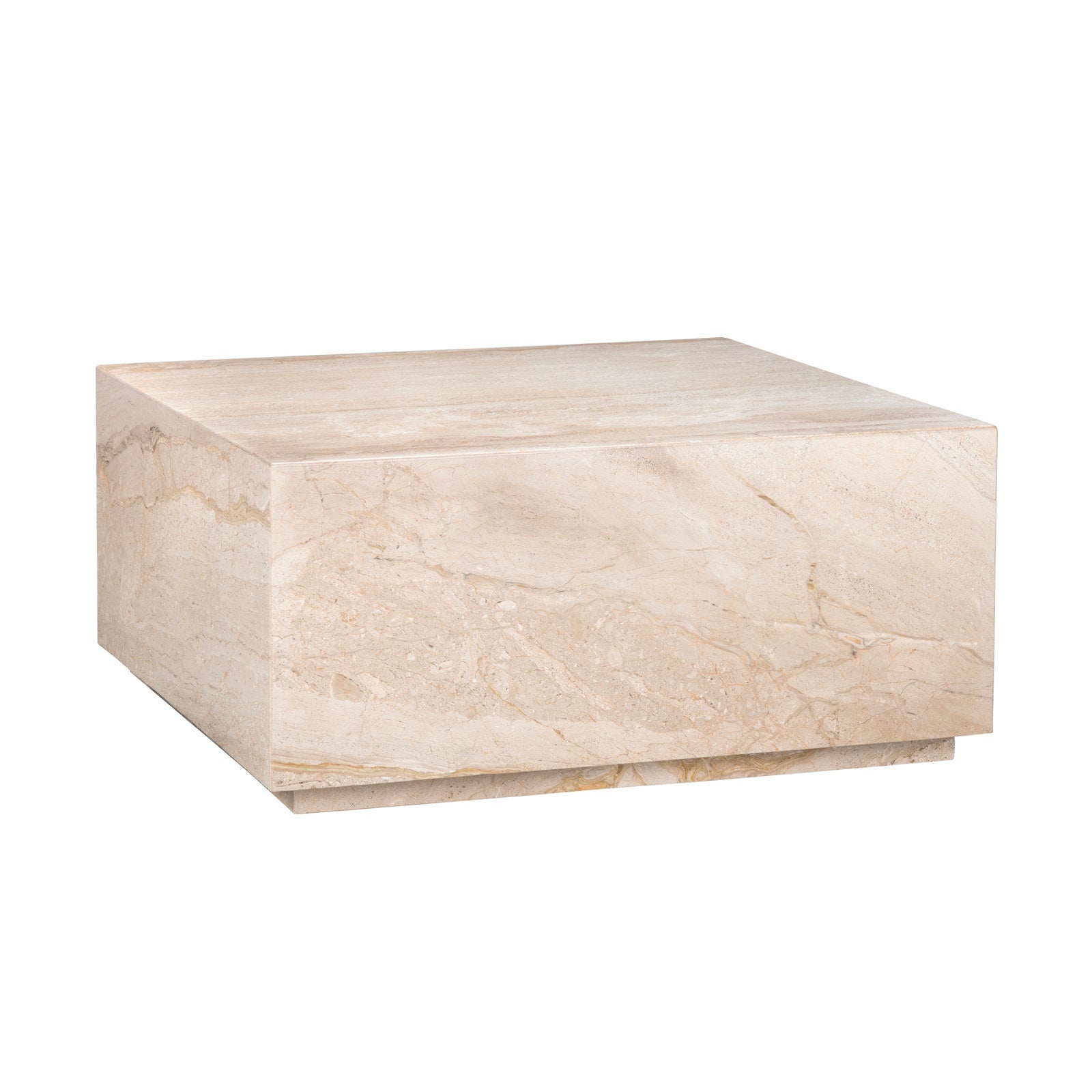 Crestview Collection Florence Natural Marble Coffee Table - Image 1