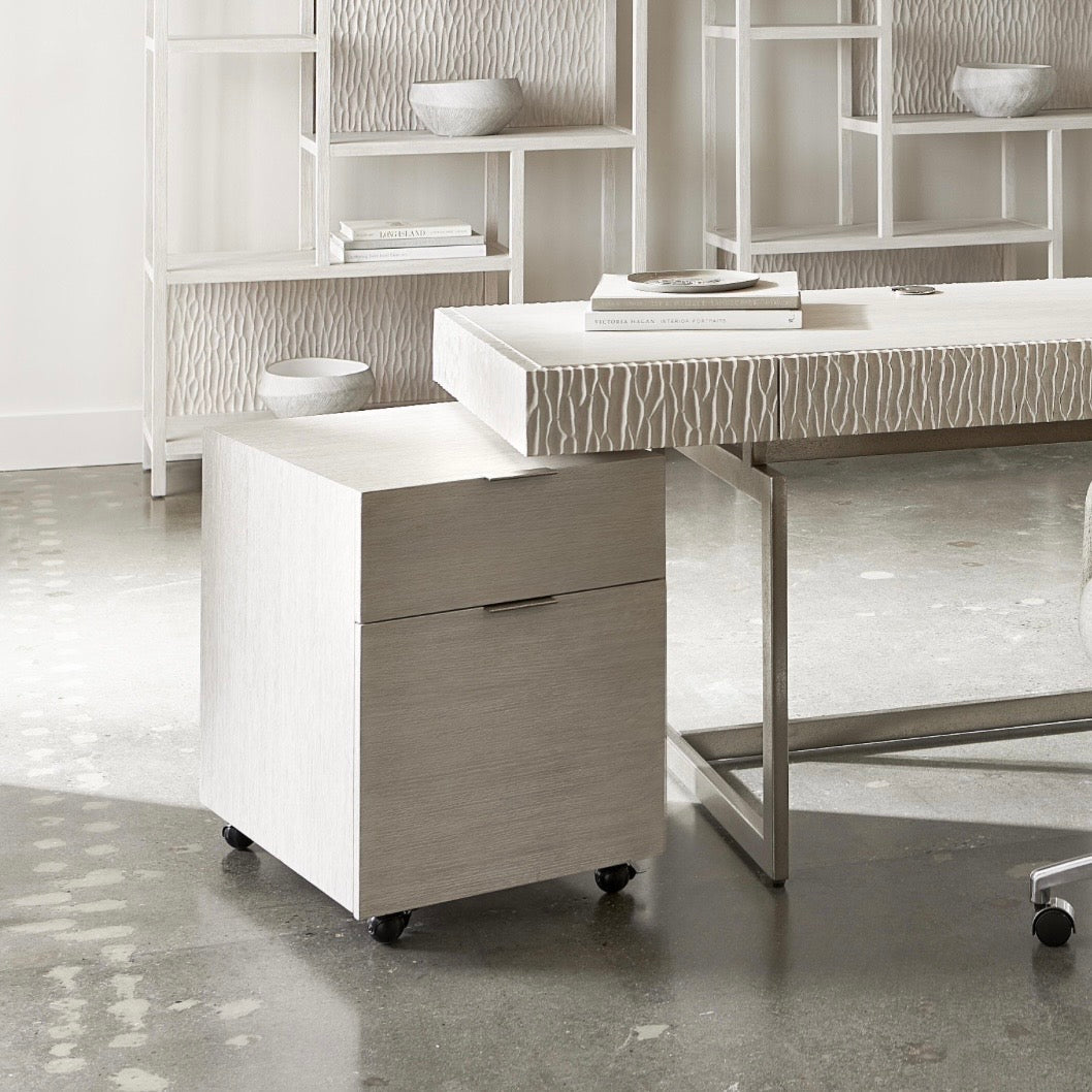 Bernhardt Solaria Workspace Collection File Cabinet ~Weathered Bone Finish