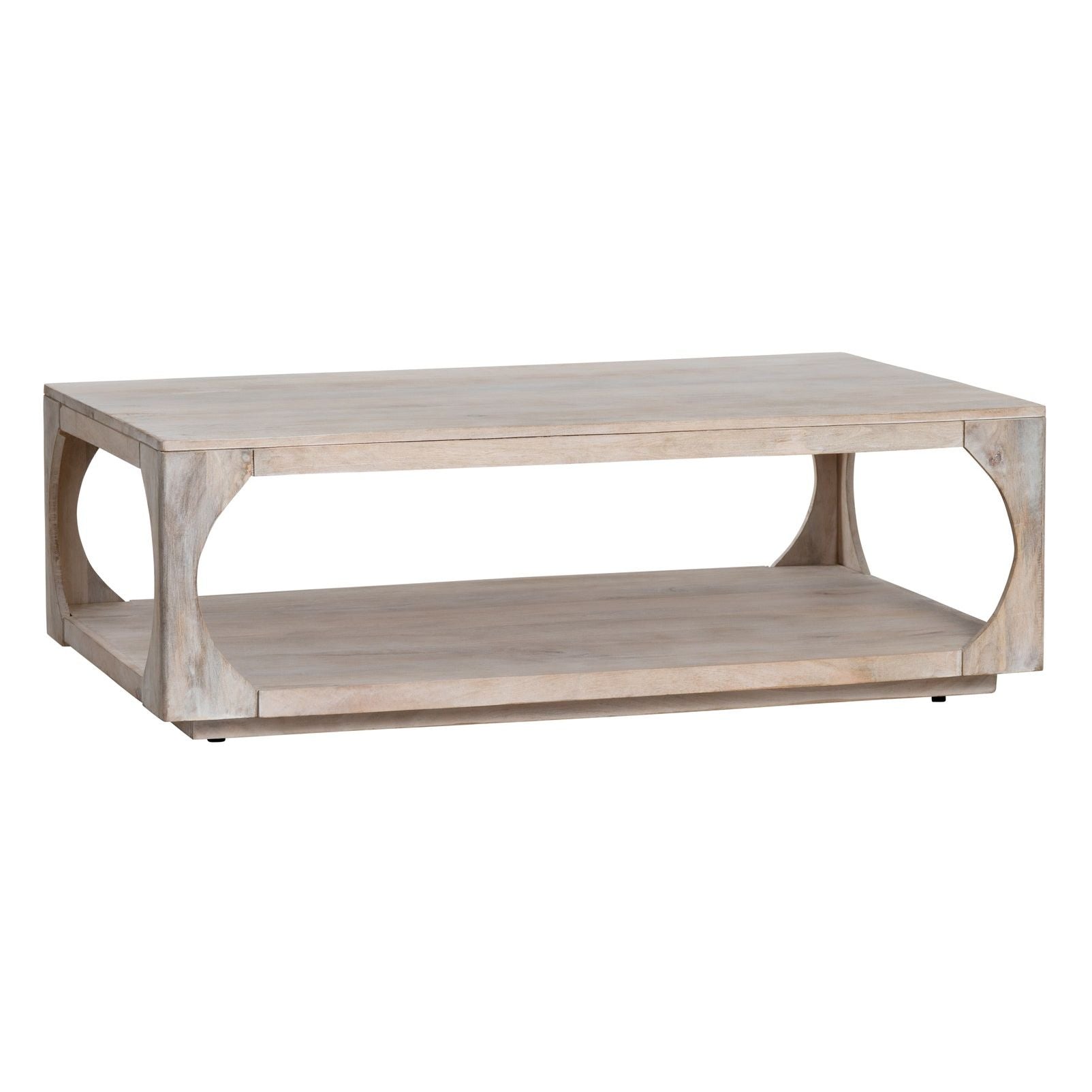 Crestview Collection Apollo Whitewashed Coffee Table - Image 3