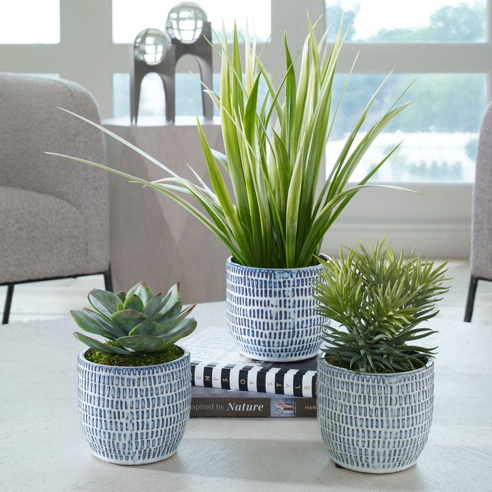 Uttermost Puebla Green Set Of Three Botanicals - Image 2
