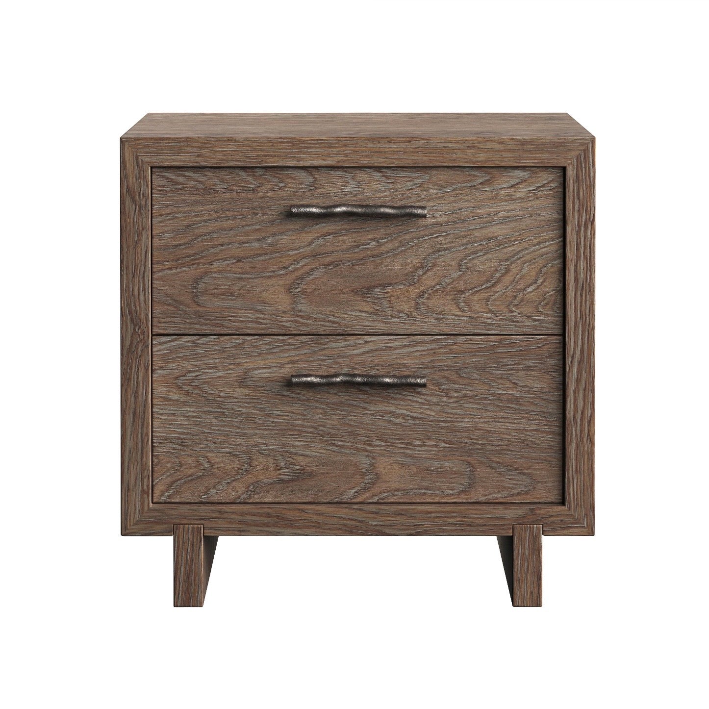 Bernhardt Casa Paros Collection Two- Drawer 28 Inch Nightstand ~ Woven  Playa Finish - Image 2