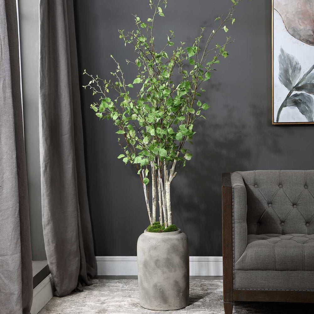 Uttermost Aldis Potted River Birch Botanicals - Image 1