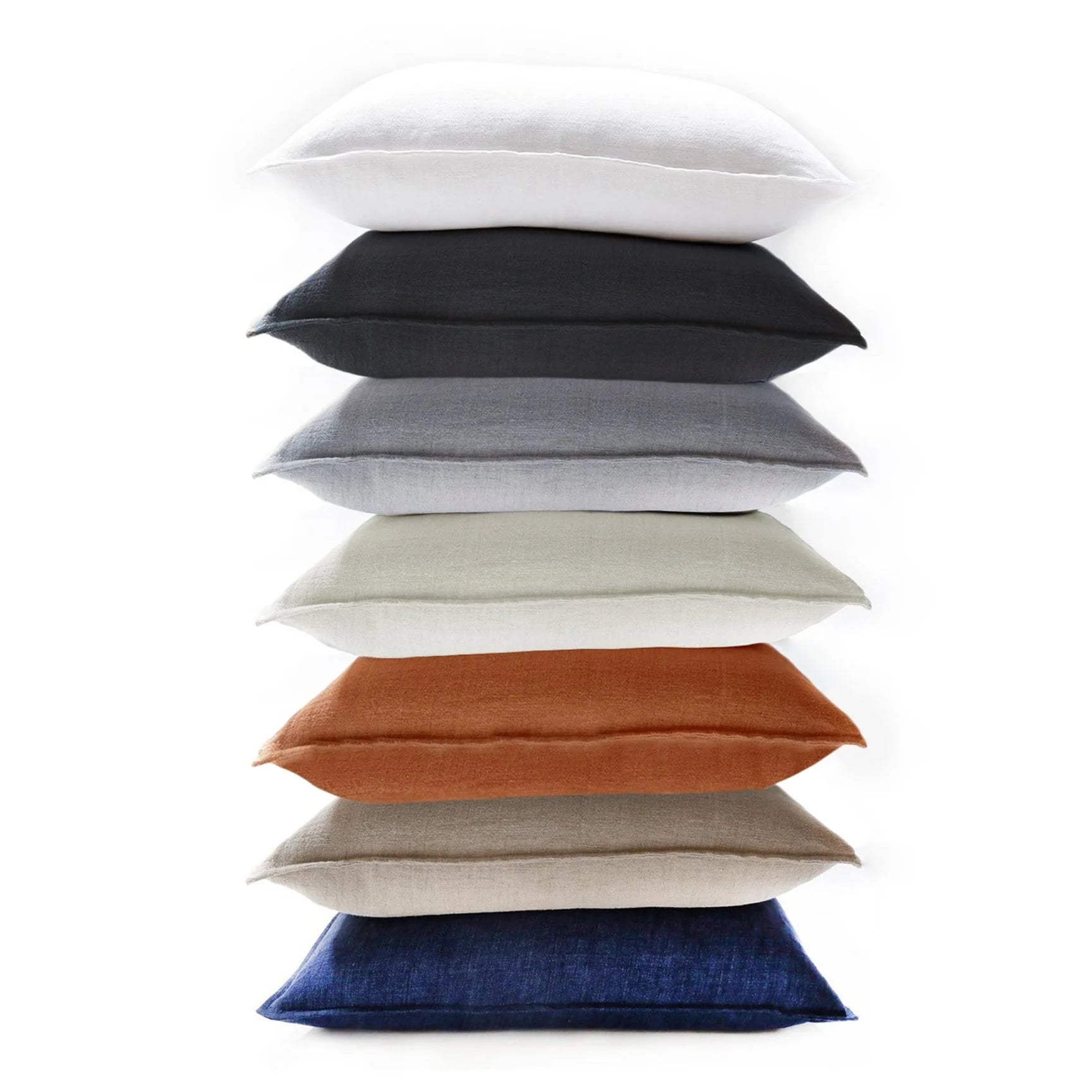 Pom Pom at Home Montauk Indigo Linen Big Pillow with Insert  ~ 28 x 36 - Image 2