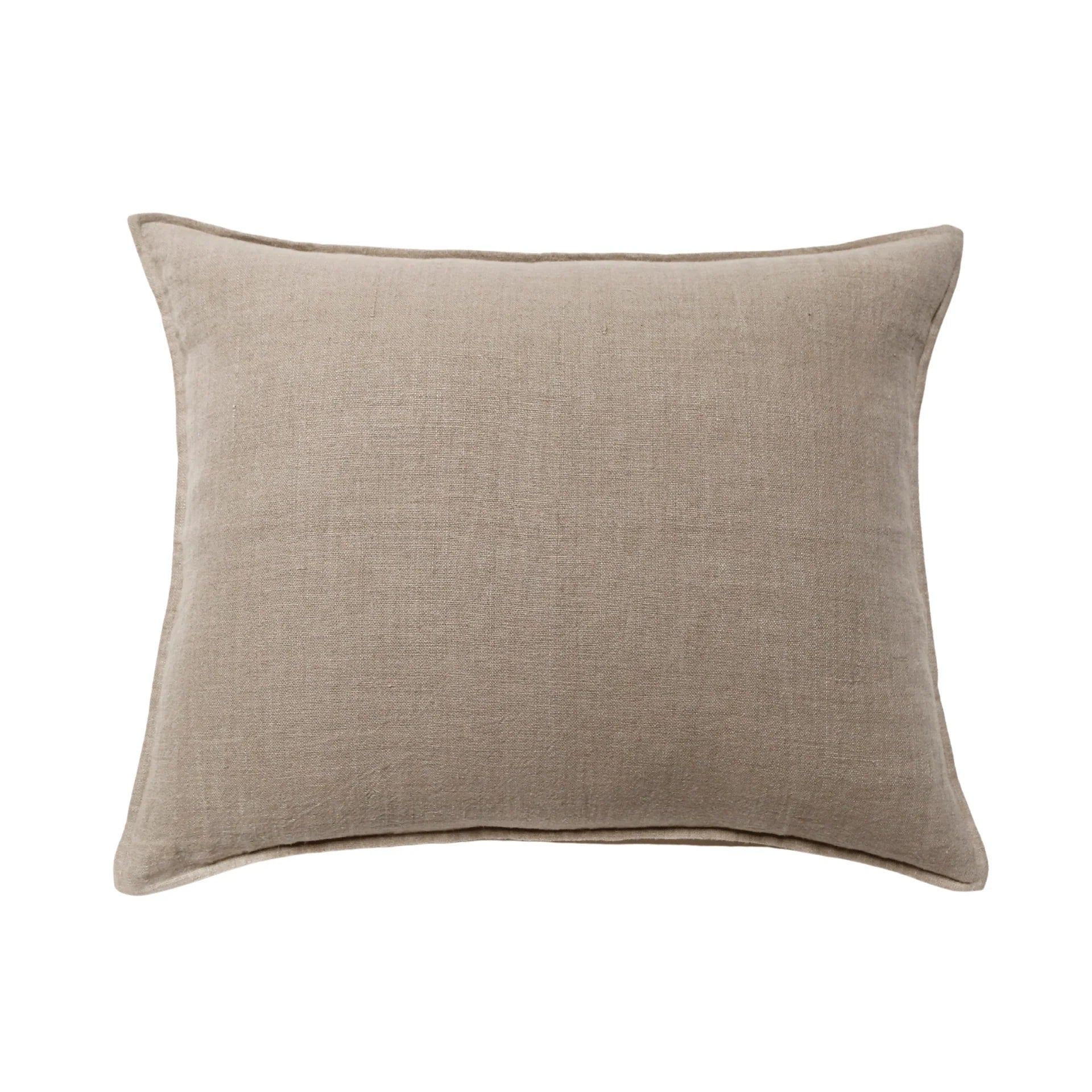 Pom Pom at Home Montauk Natural Linen Big Pillow with Insert  ~ 28 x 36 - Image 1