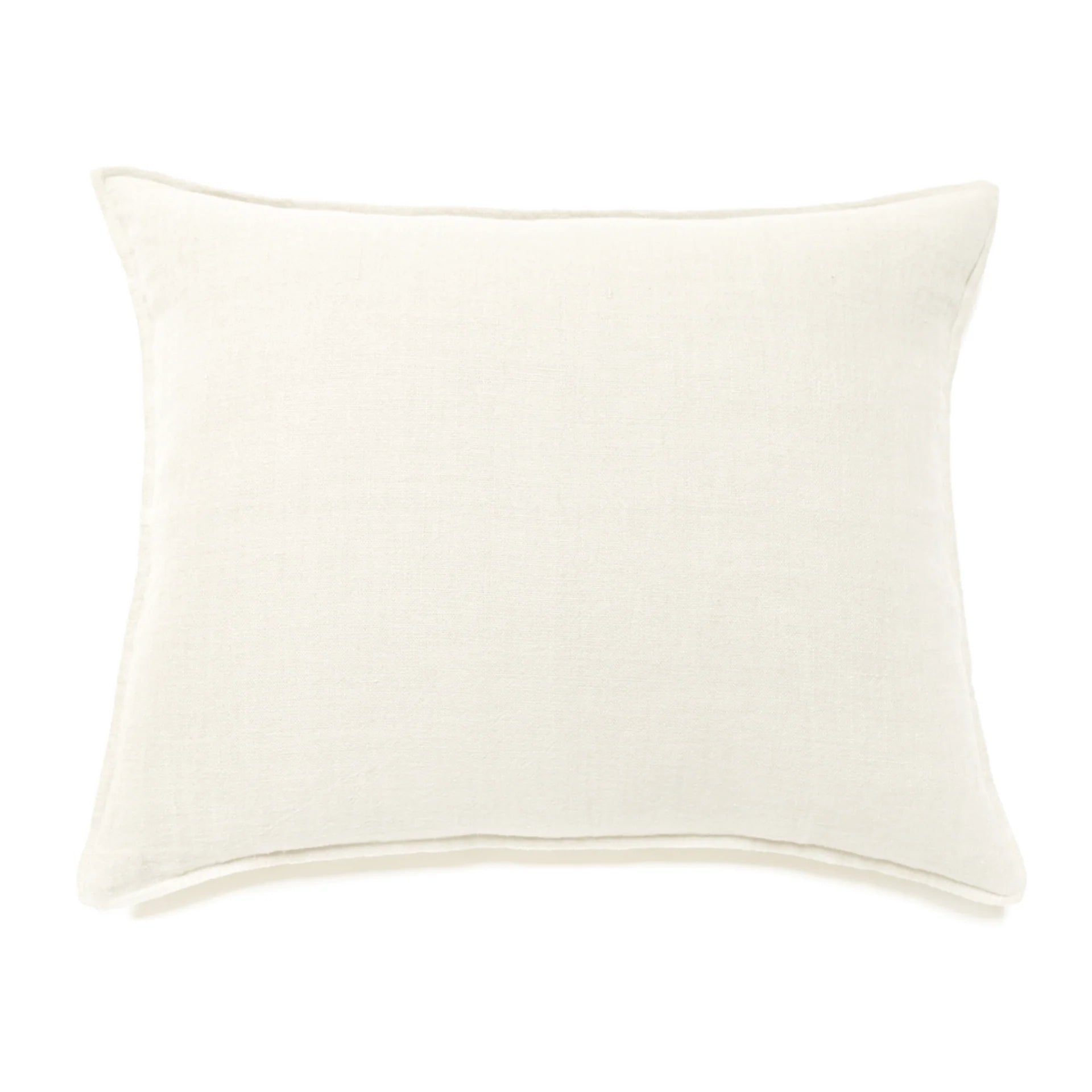 Pom Pom at Home Montauk Cream Linen Big Pillow with Insert  ~ 28 x 36 - Image 1